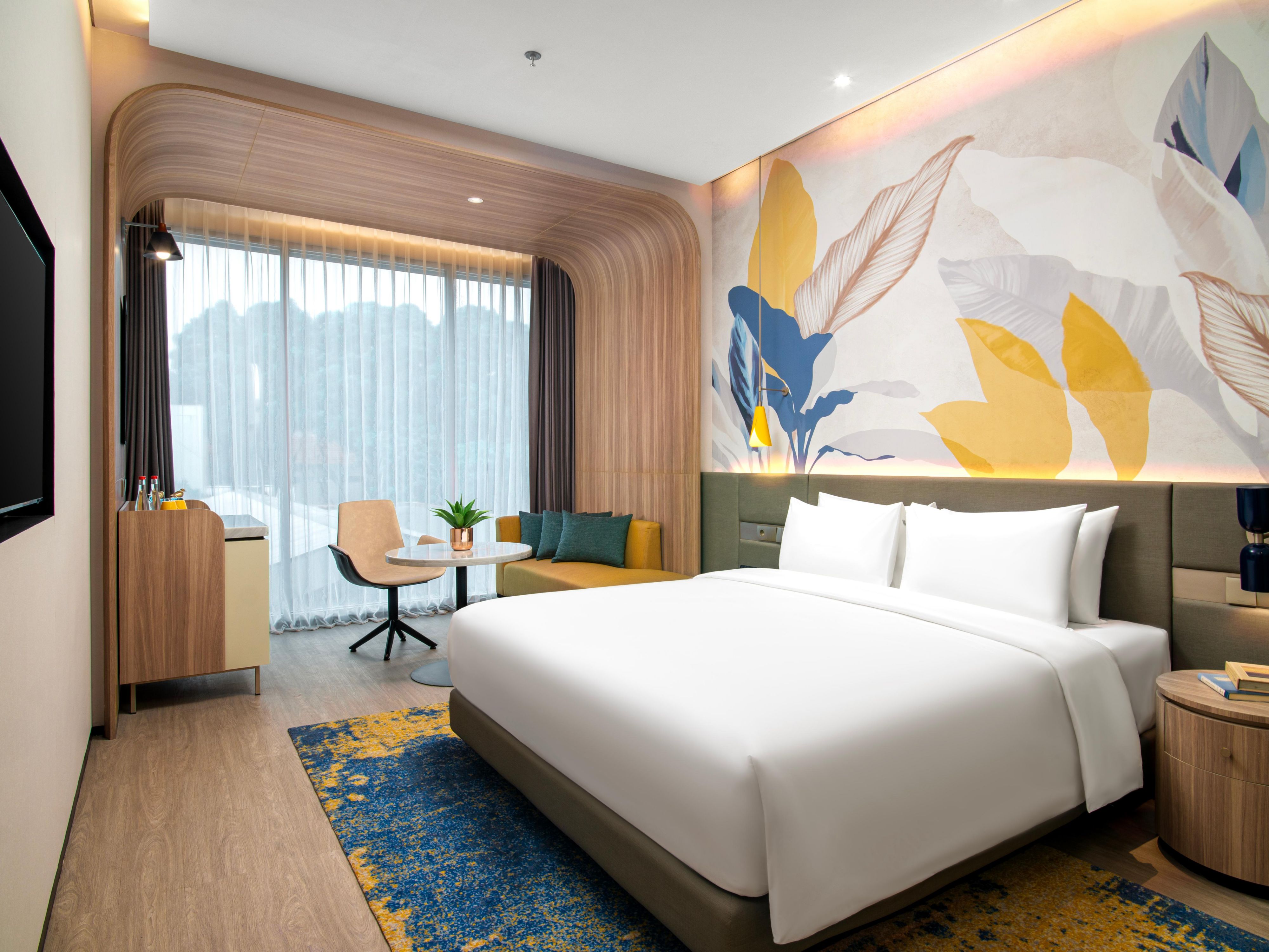Habitación de hotel moderna y contemporánea en Setiabudi Bandung