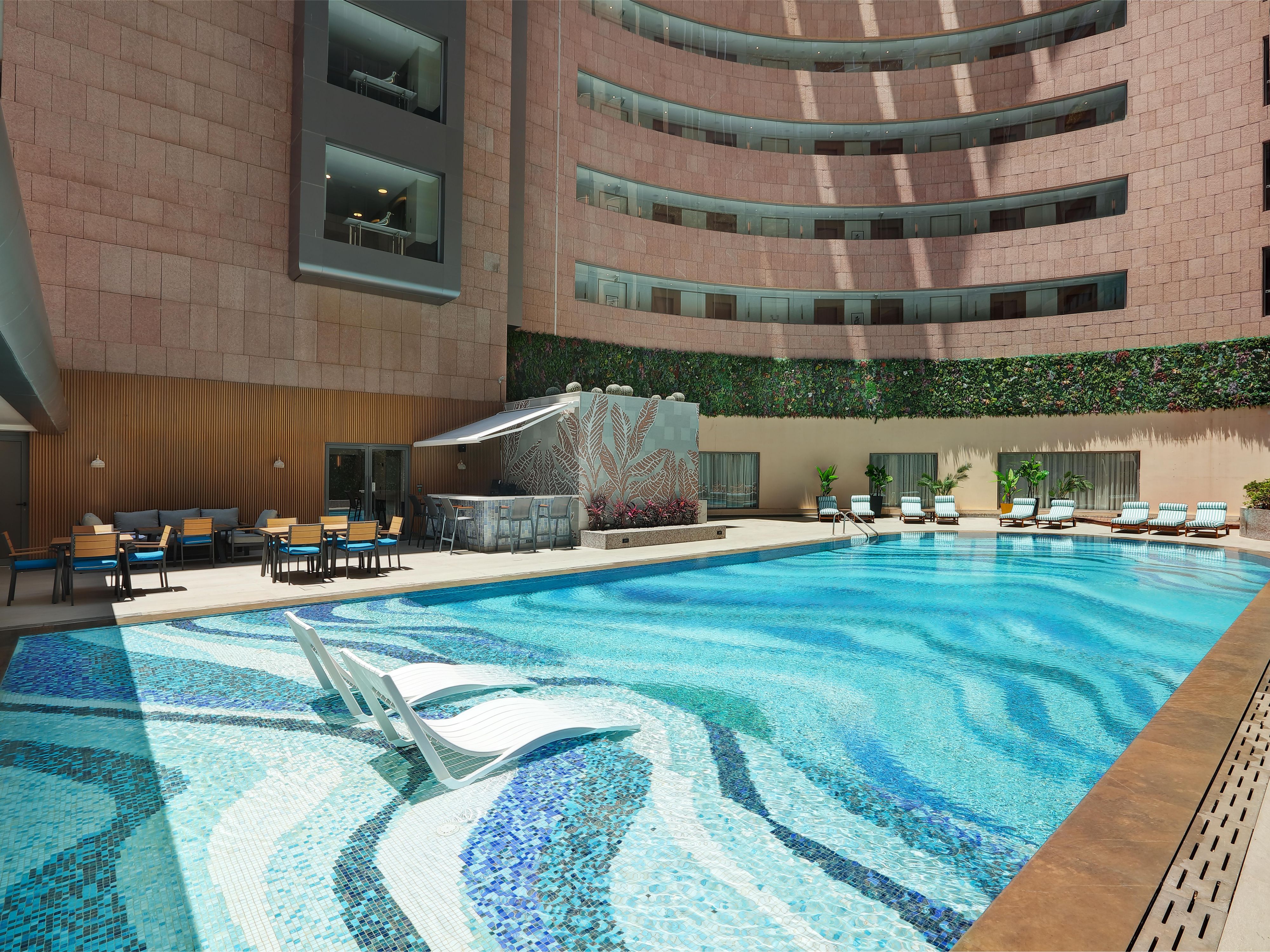 Take a refreshing dip in our outdoor pool