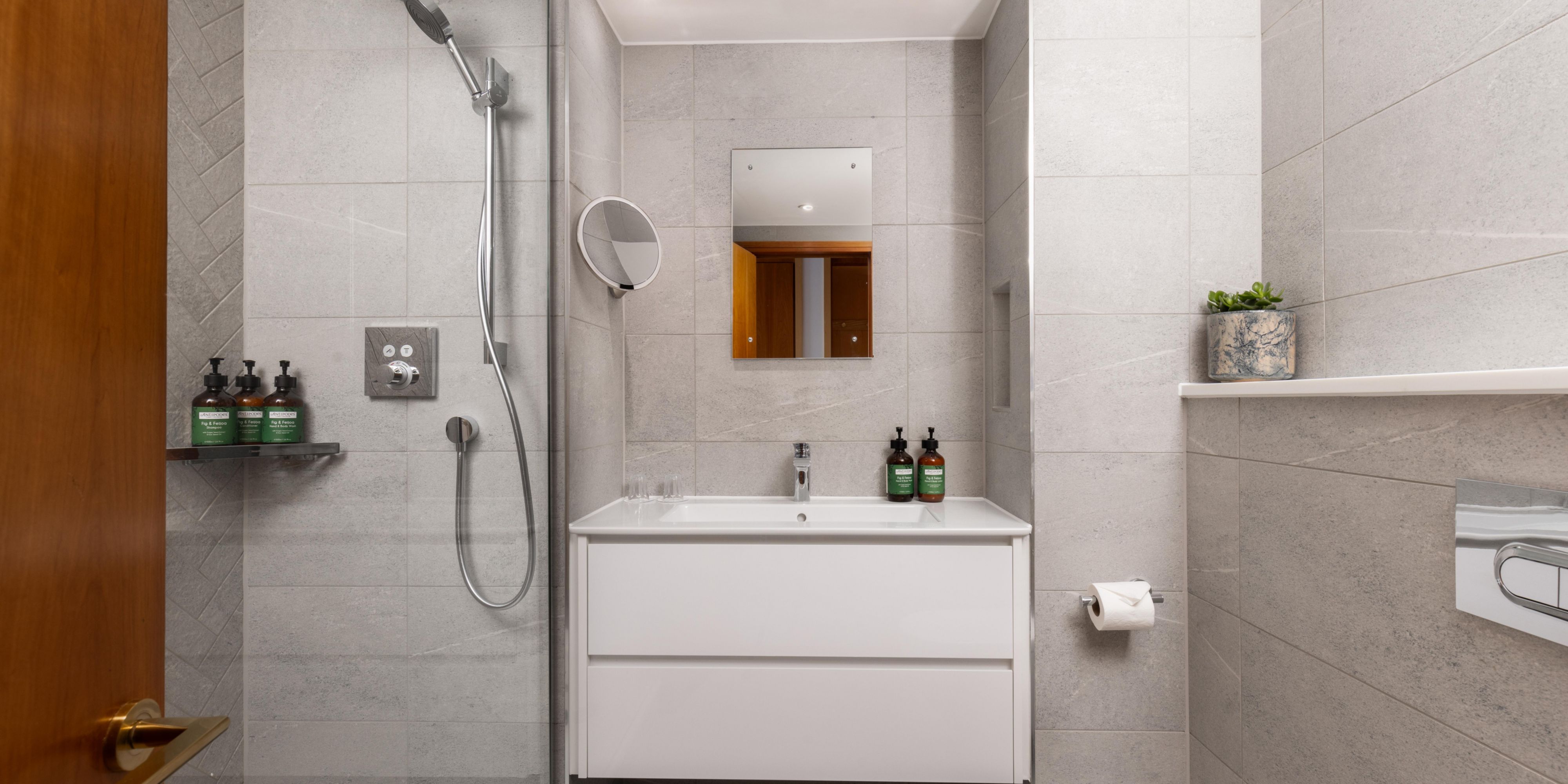 Bathroom with a shower