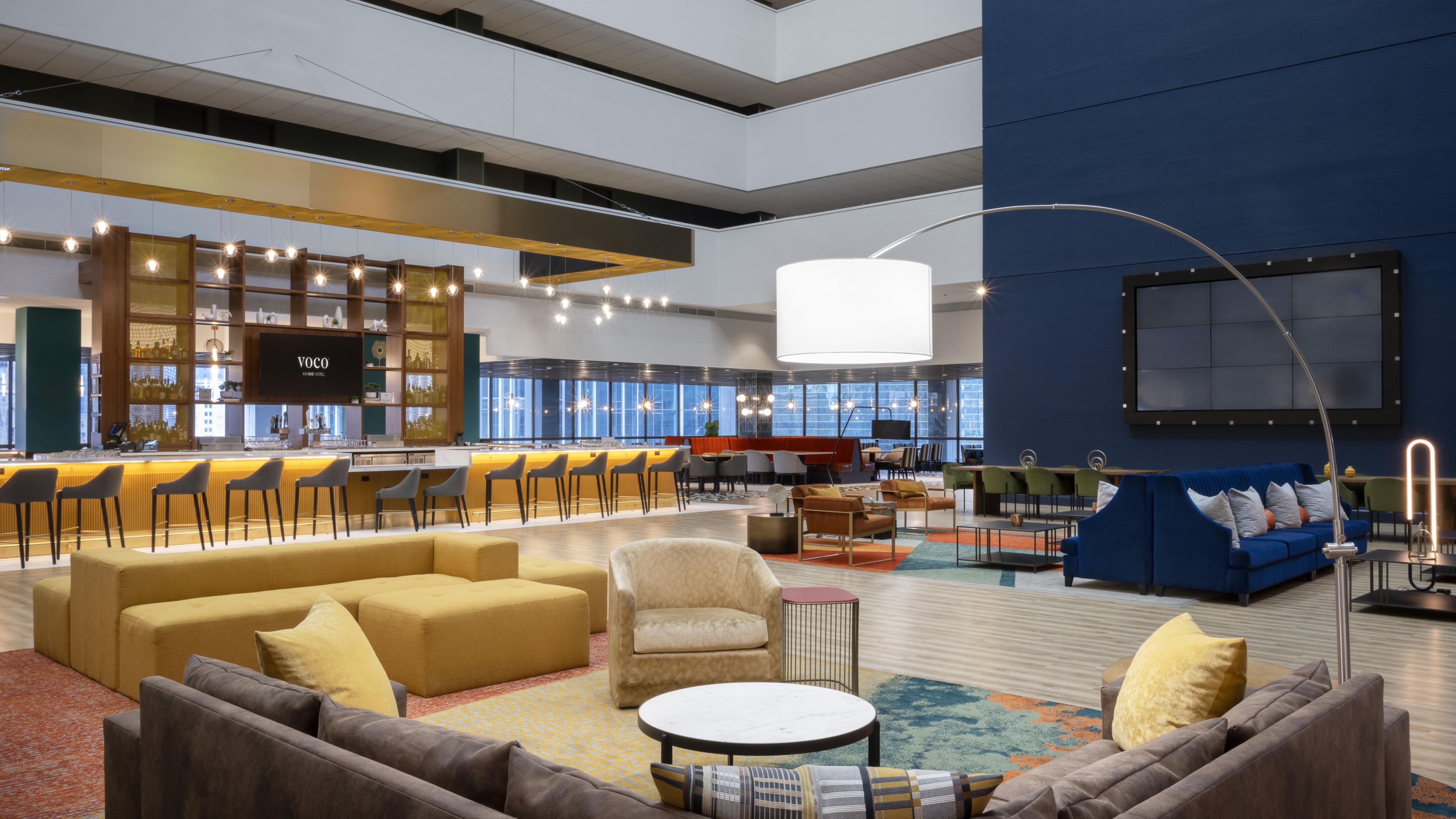 Wrap up a days work then head to Waterview restaurant and bar.