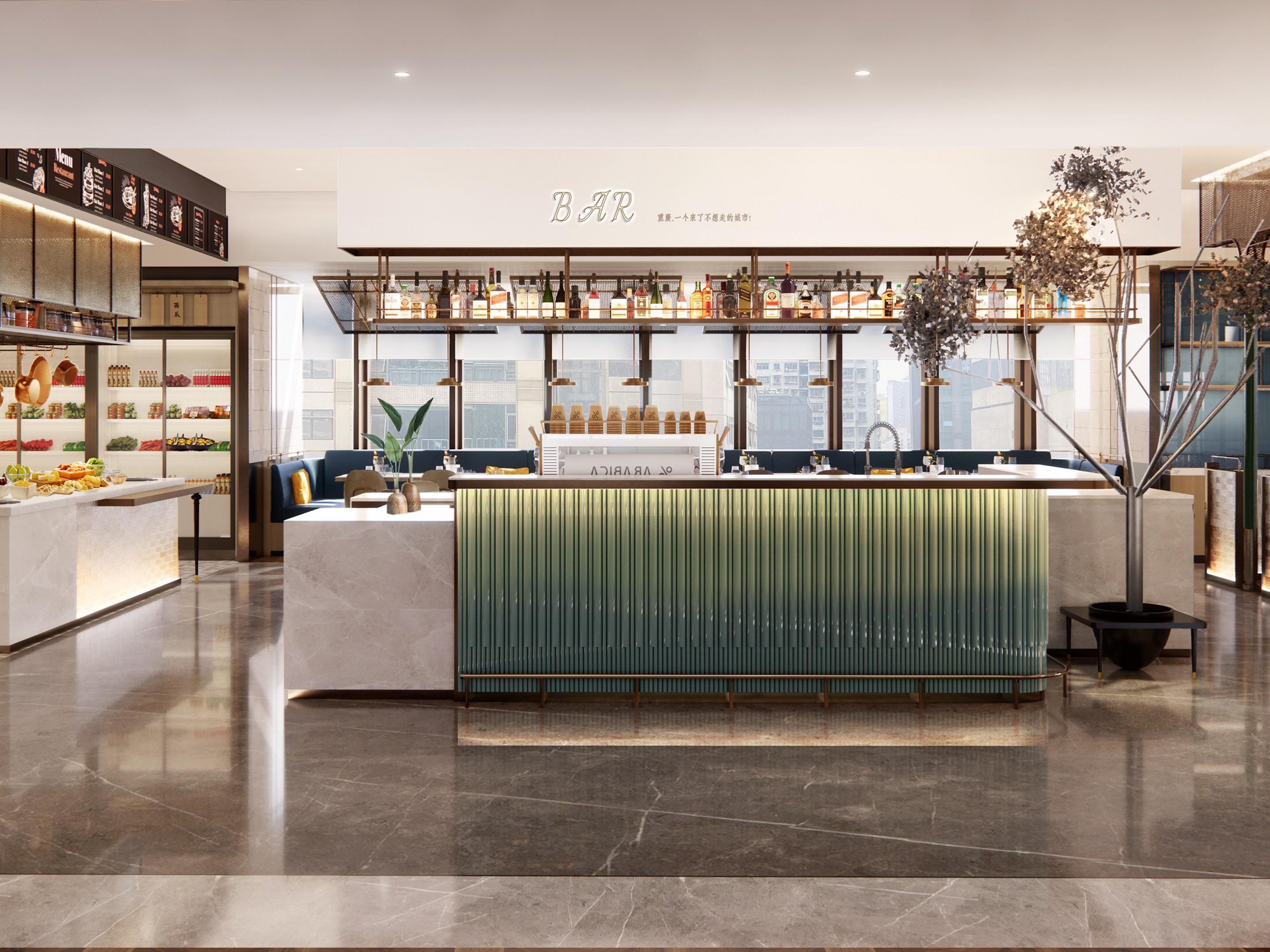 The Lobby Lounge is an elegant and comfortable place to relax and enjoy a cup of tea or espresso. When night falls, the lounge is filled with dynamic rhythms and romantic melodies, while bartenders create special wines to suit your tastes.