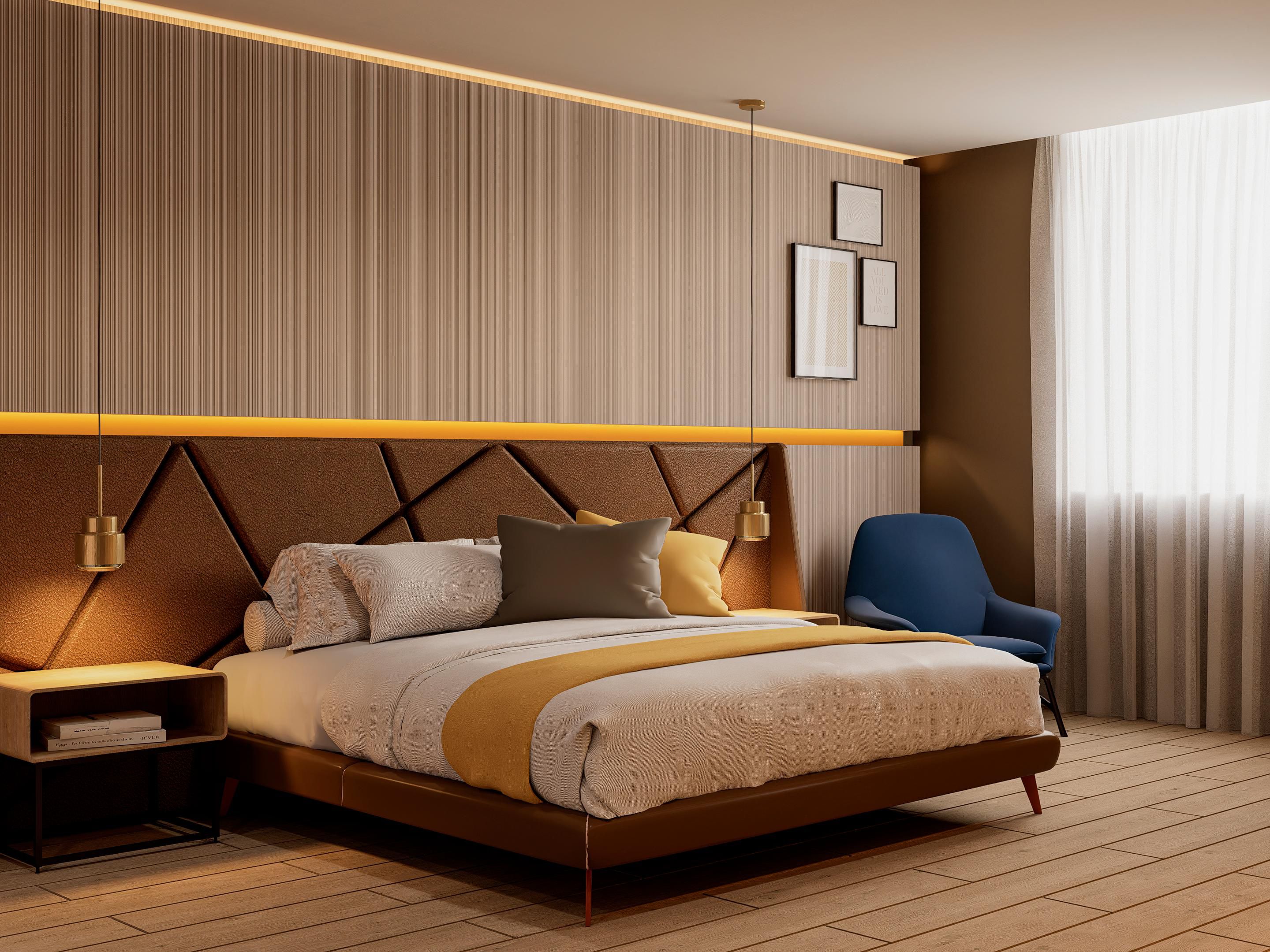 Standardzimmer mit Kingsize-Bett
