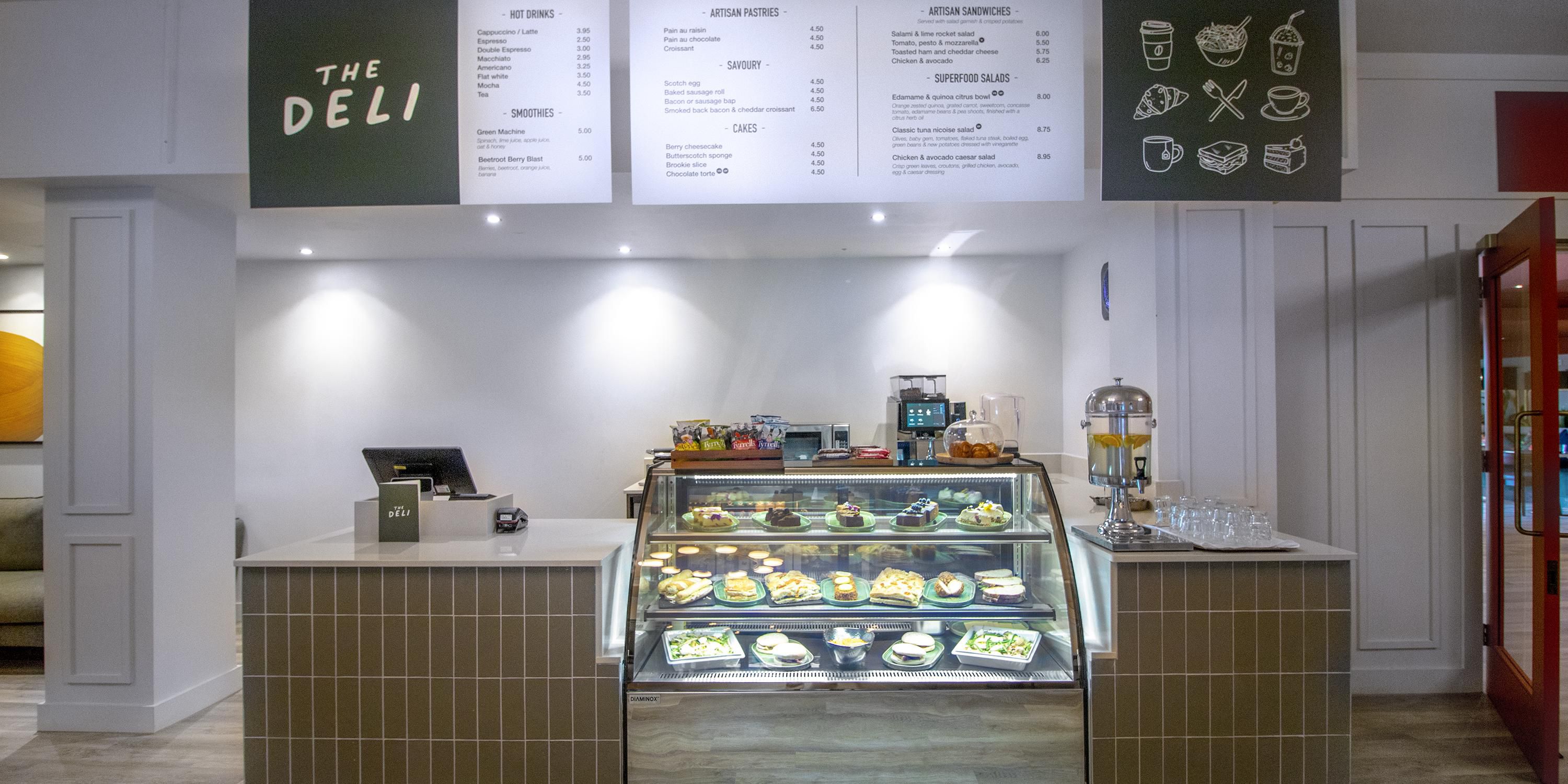 Our new deli offers the very best in home made cakes, artisan sandwiches, and we are now proud to serve Starbucks coffee.