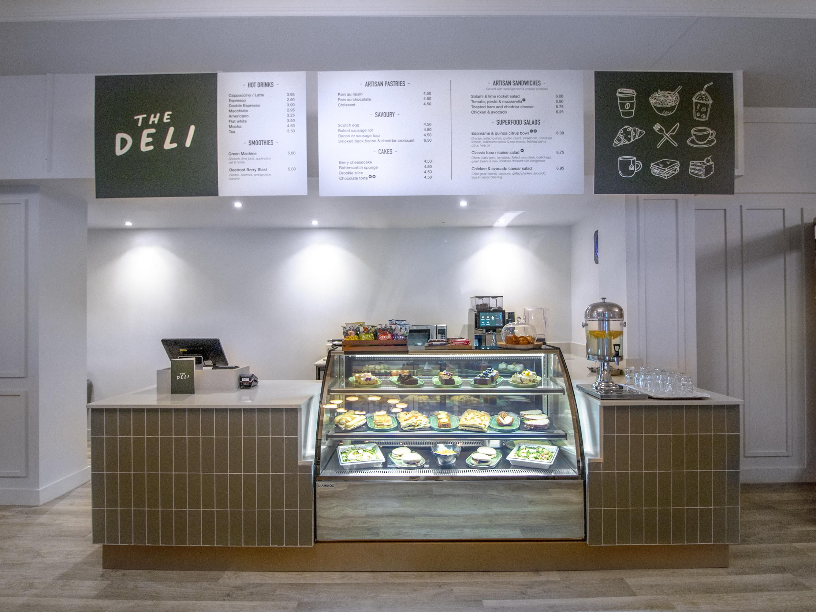 Our new deli offers the very best in home made cakes, artisan sandwiches, and we are now proud to serve Starbucks coffee. 