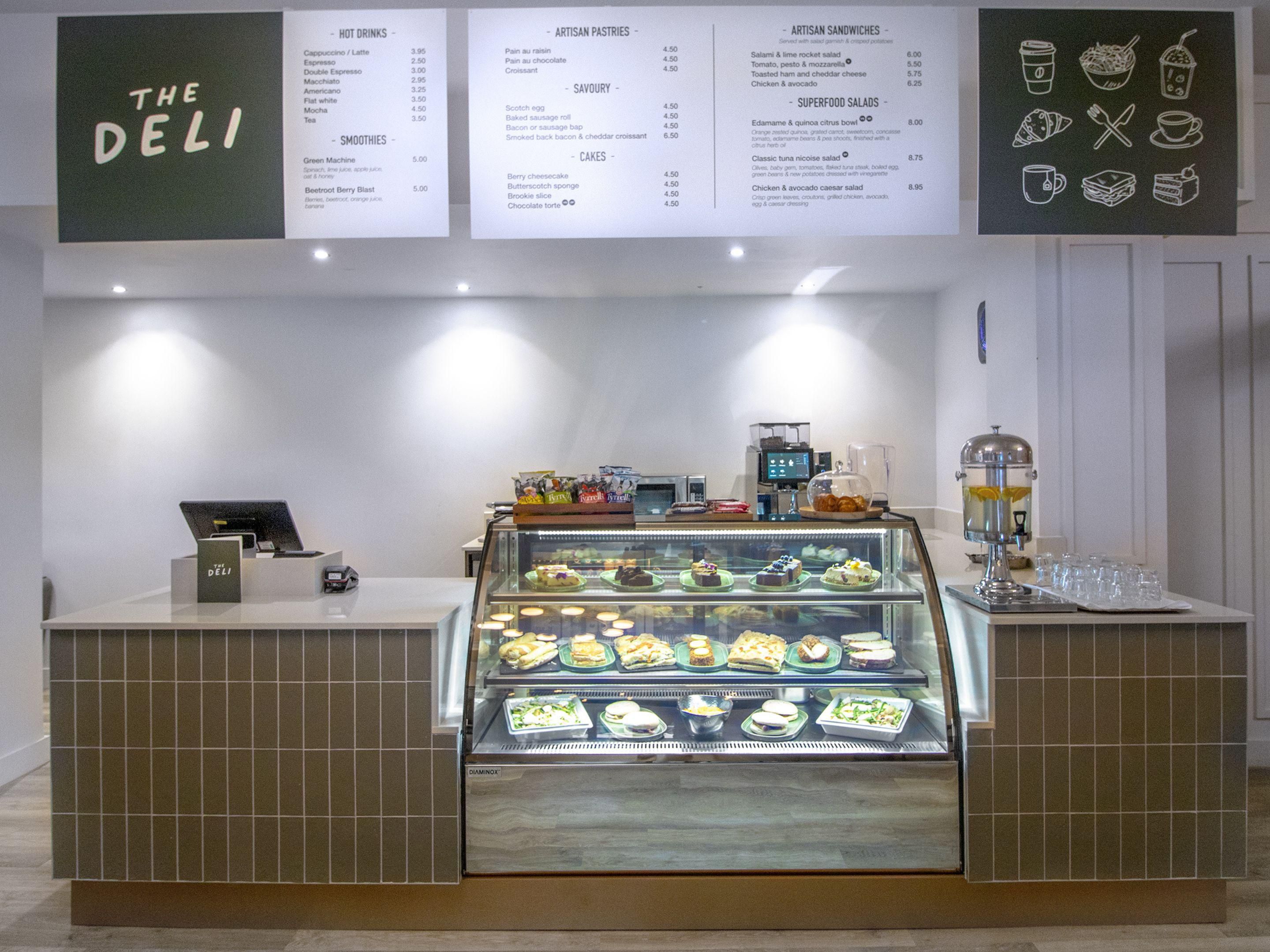 Our new deli offers the very best in home made cakes, artisan sandwiches, and we are now proud to serve Starbucks coffee. 