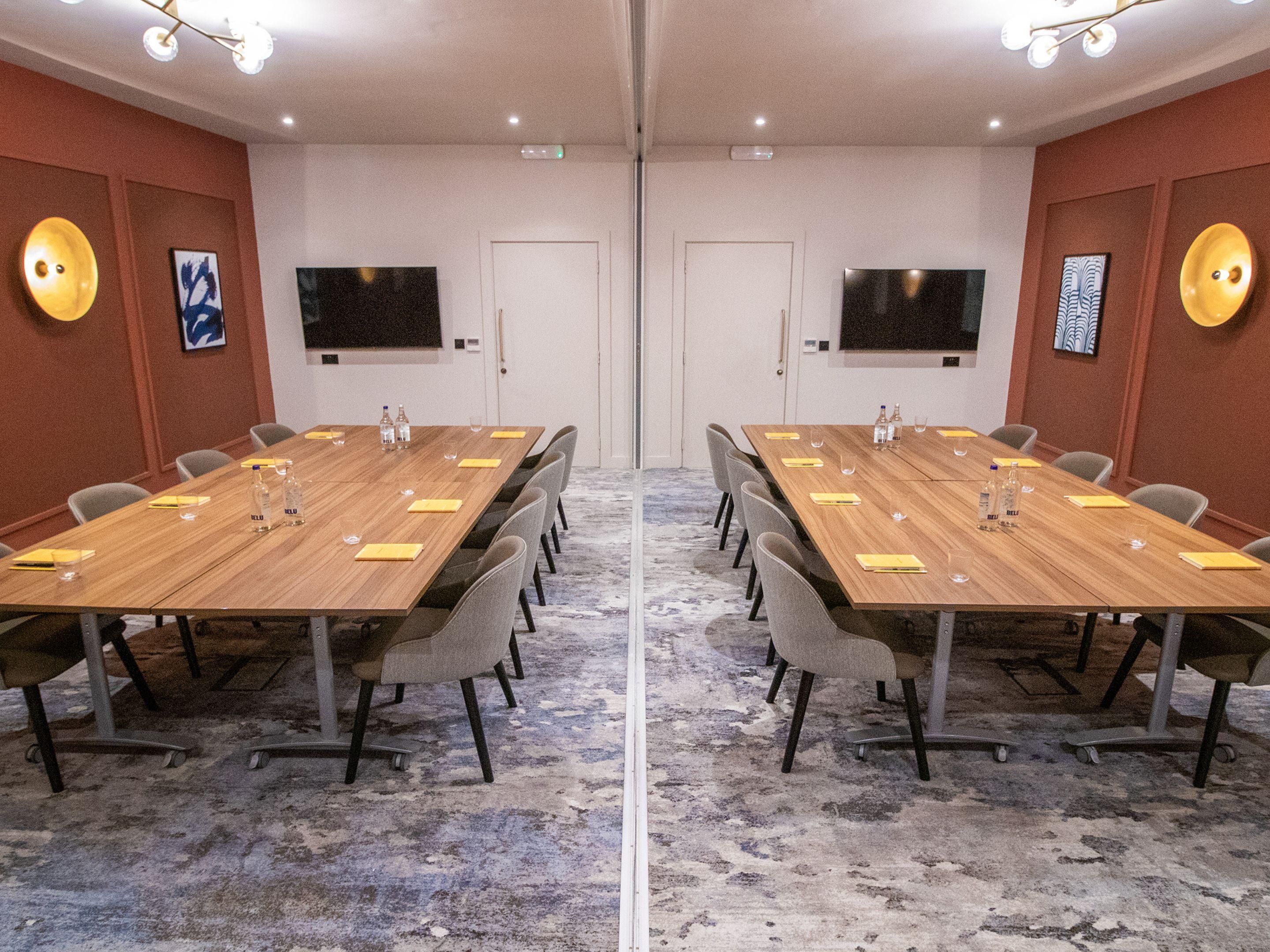 Our Oakley & Deene rooms make the ideal meeting room or private dining room for any event up to 40 guests.