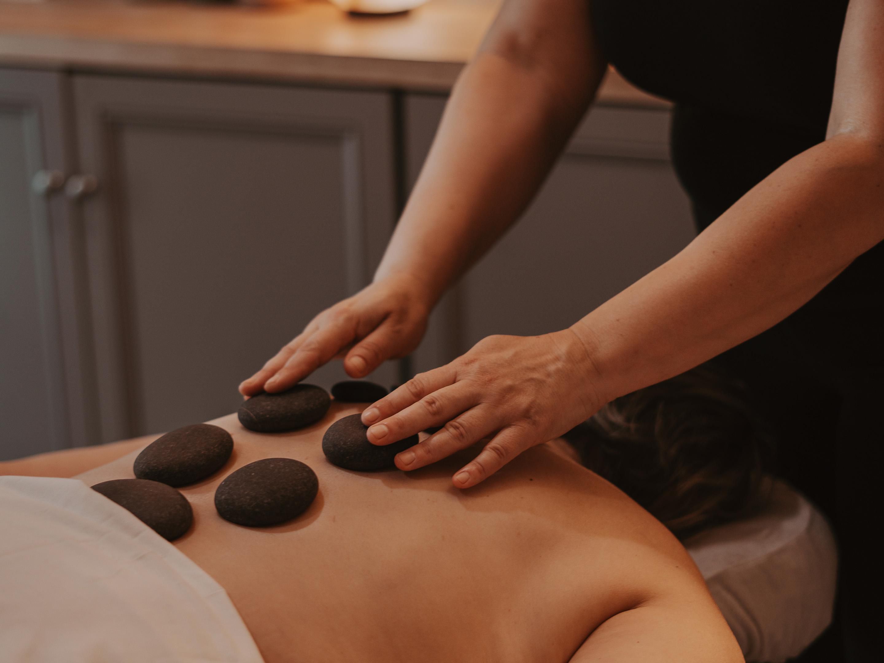 Hot stone massage to help you unwind