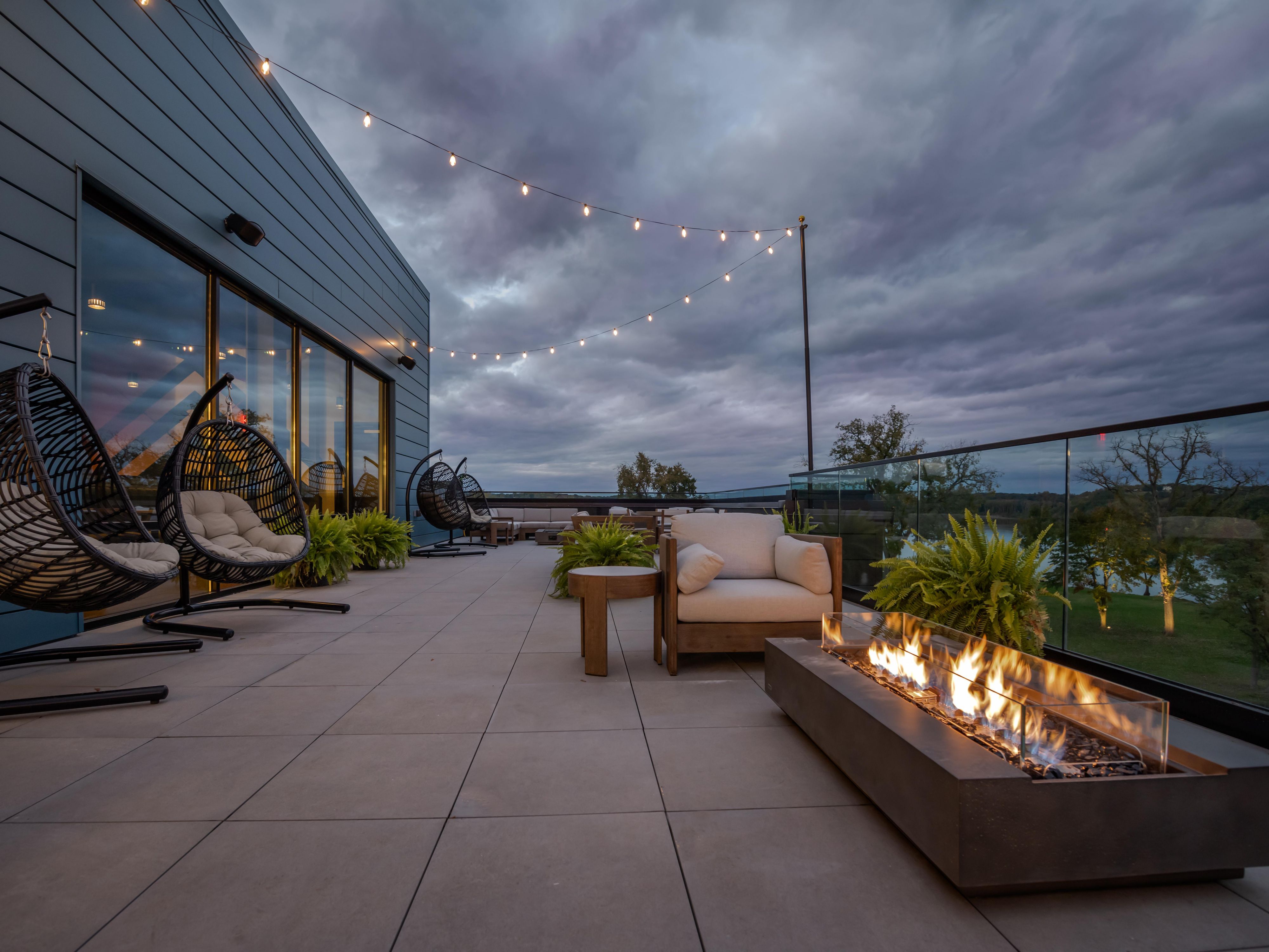 Outdoor dining patio