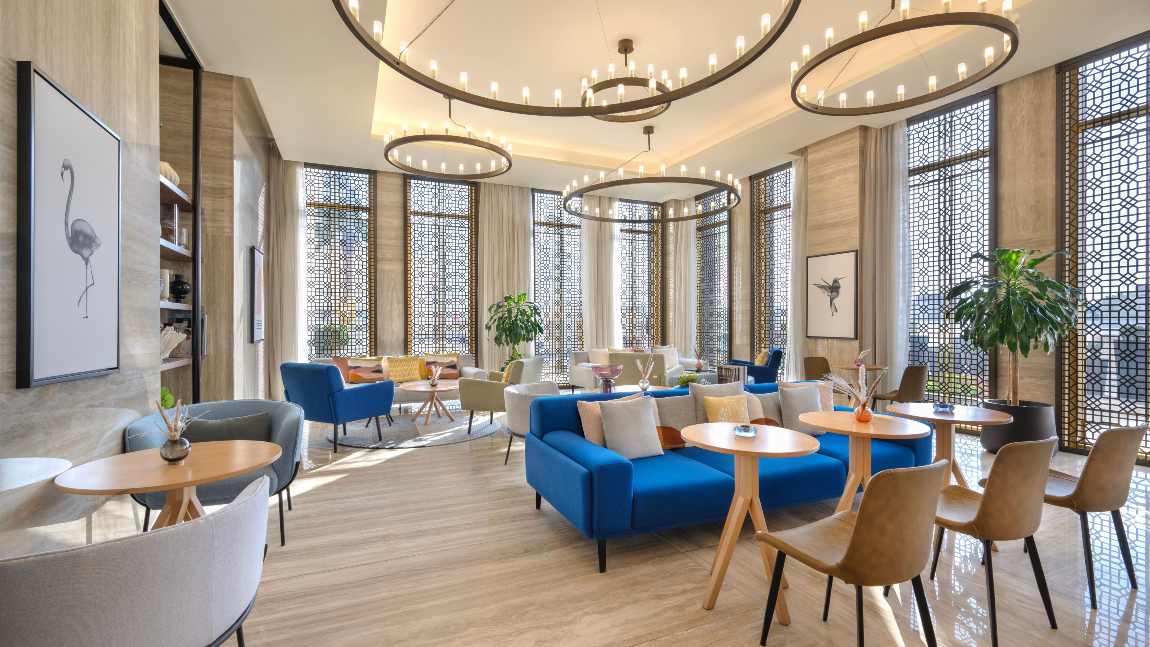 Settle into Serenitea's cosy sofas for an informal business chat
