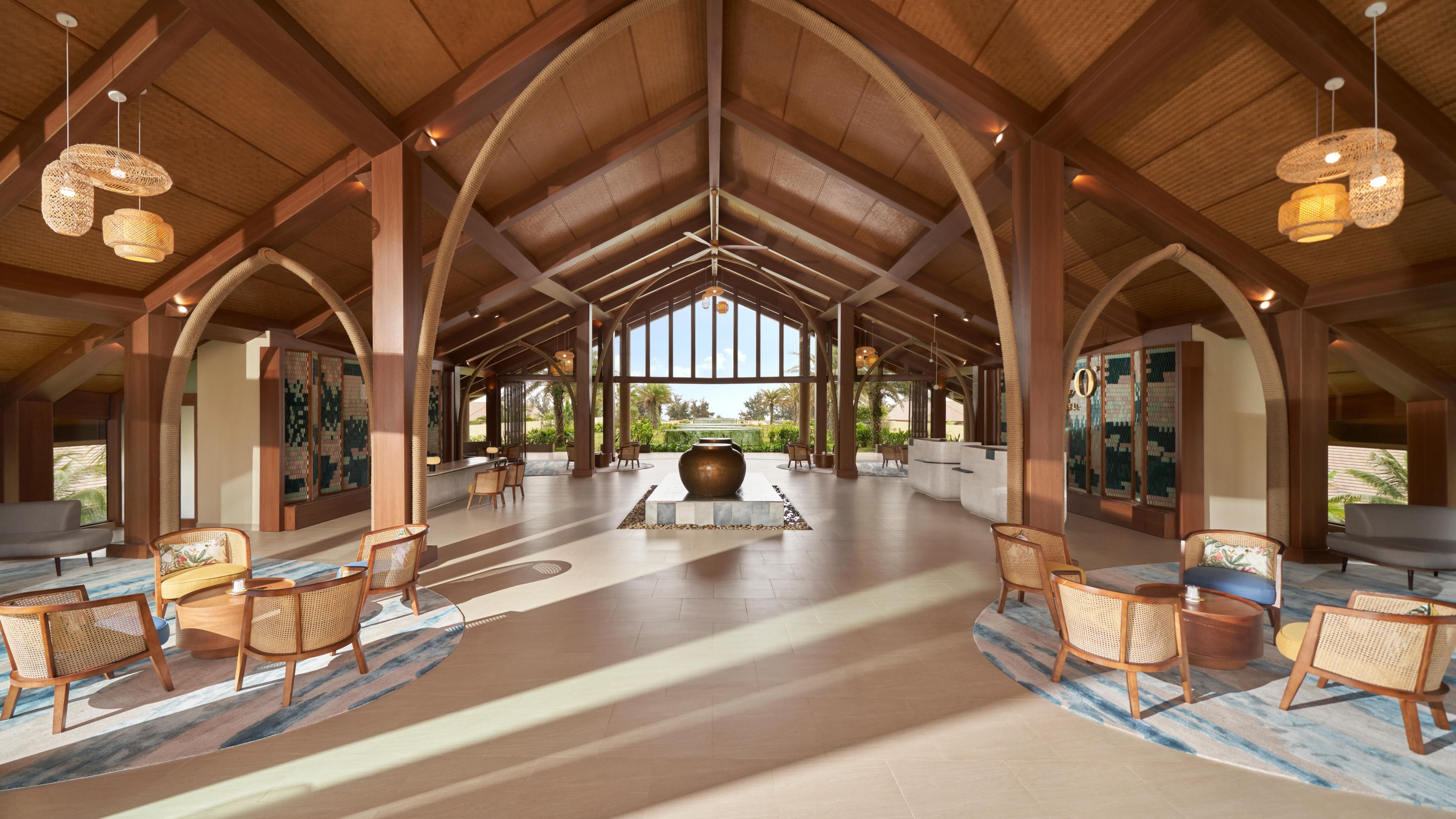 Resort lobby front view