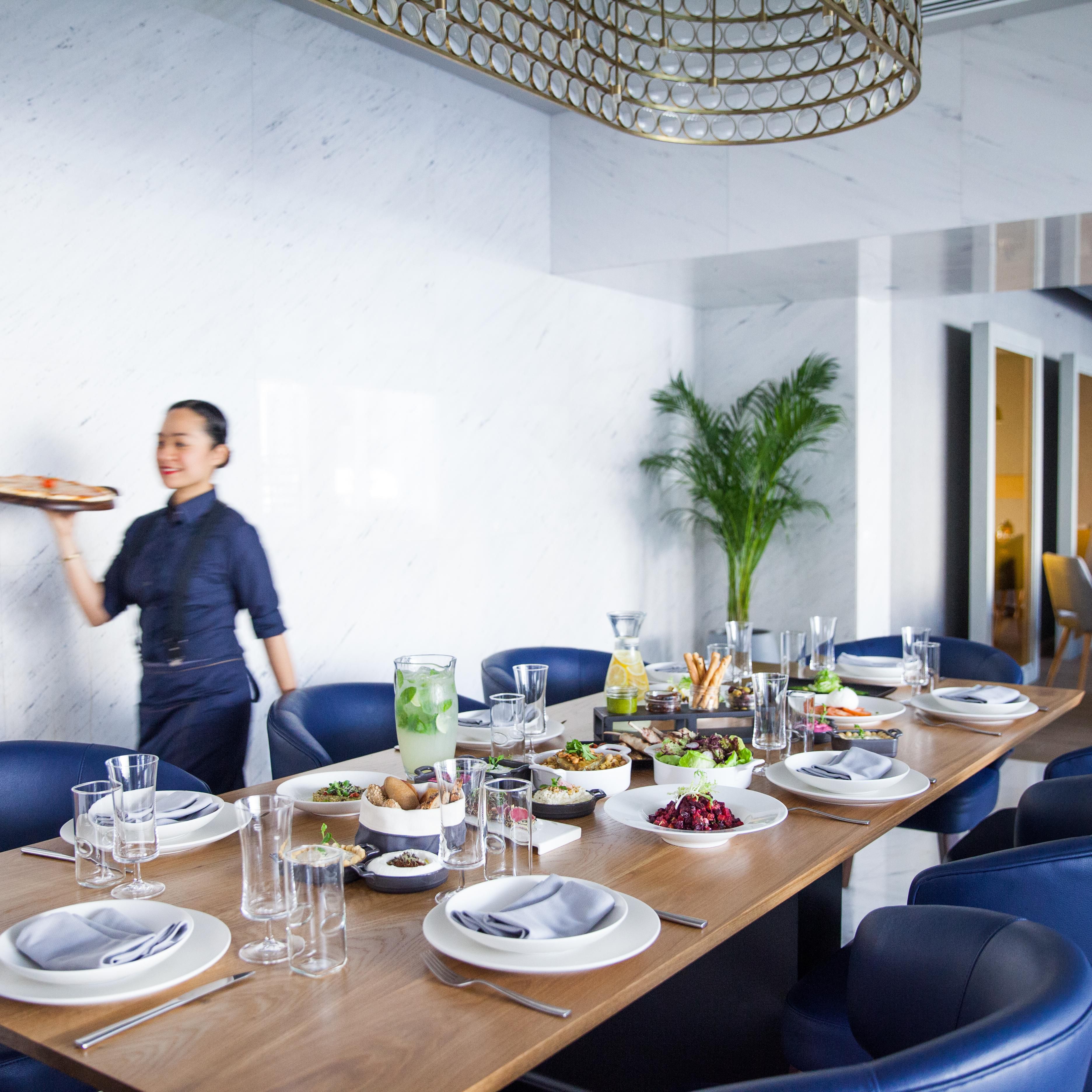 Celsius Restaurant, voco Dubai, Sheikh Zayed Road. All day dining