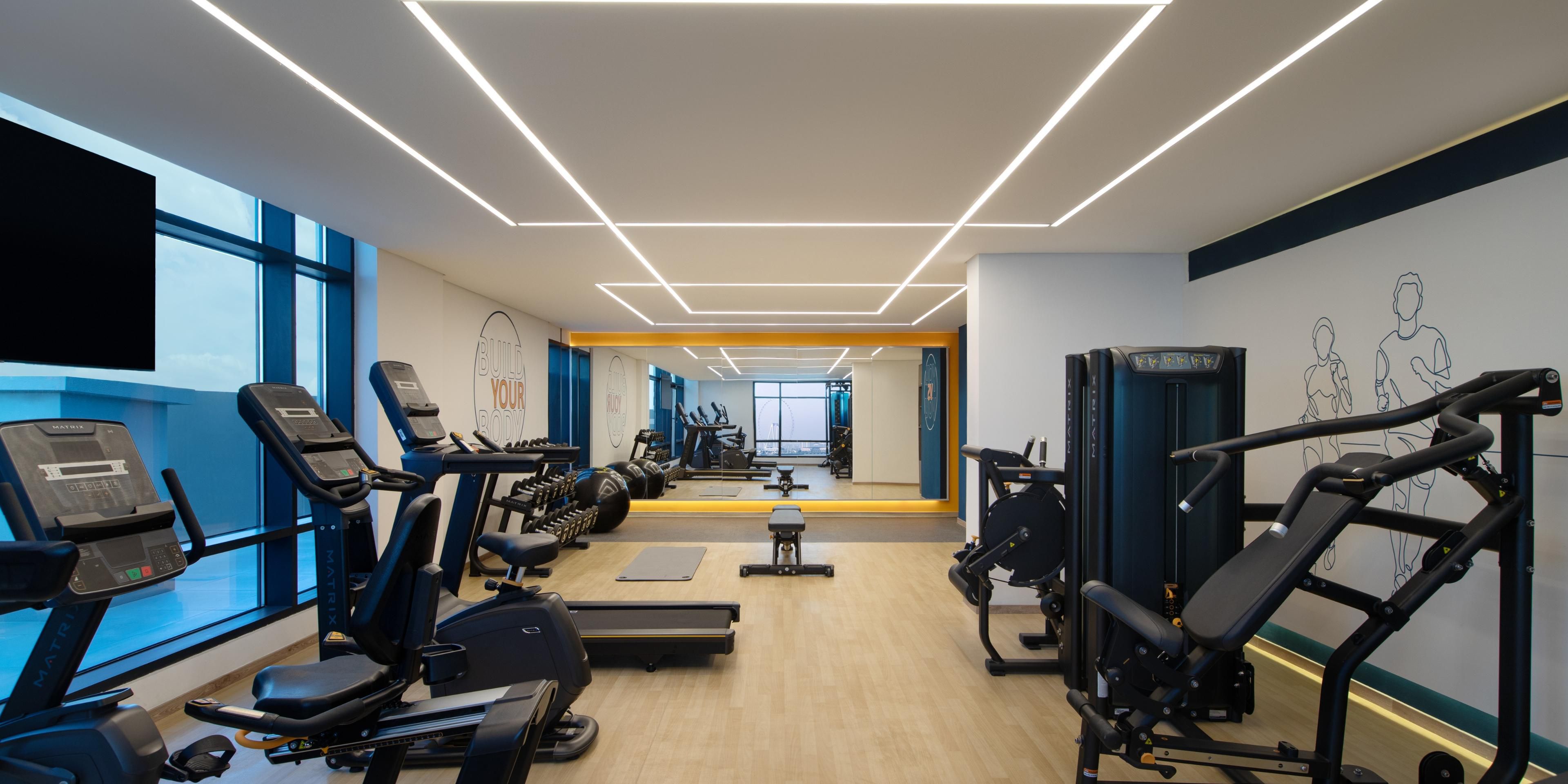 A fully-equipped gym to help you with your workouts is located on the 9th floor. Our personal trainers can guide you while making your workout routines enjoyable. From strength training to endurance, from aerobic training to cycling, you can do it all.