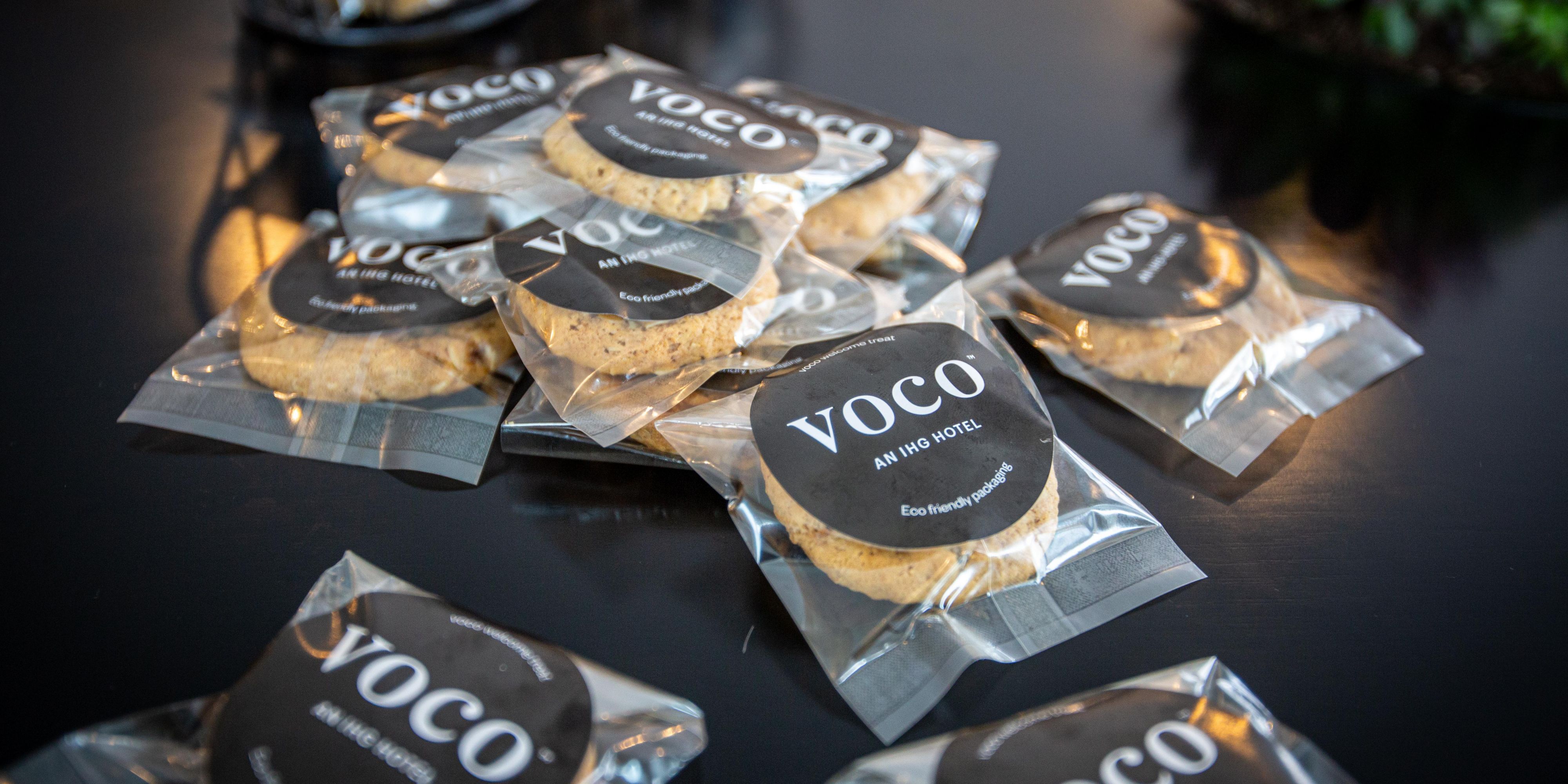 At voco Flagstaff by IHG, we believe every arrival deserves a sweet celebration. That’s why we bake our signature oatmeal cookies fresh in-house every day — offering a warm, wholesome treat as a welcome gift to every guest. Come for the comfort, stay for the cookies!  
