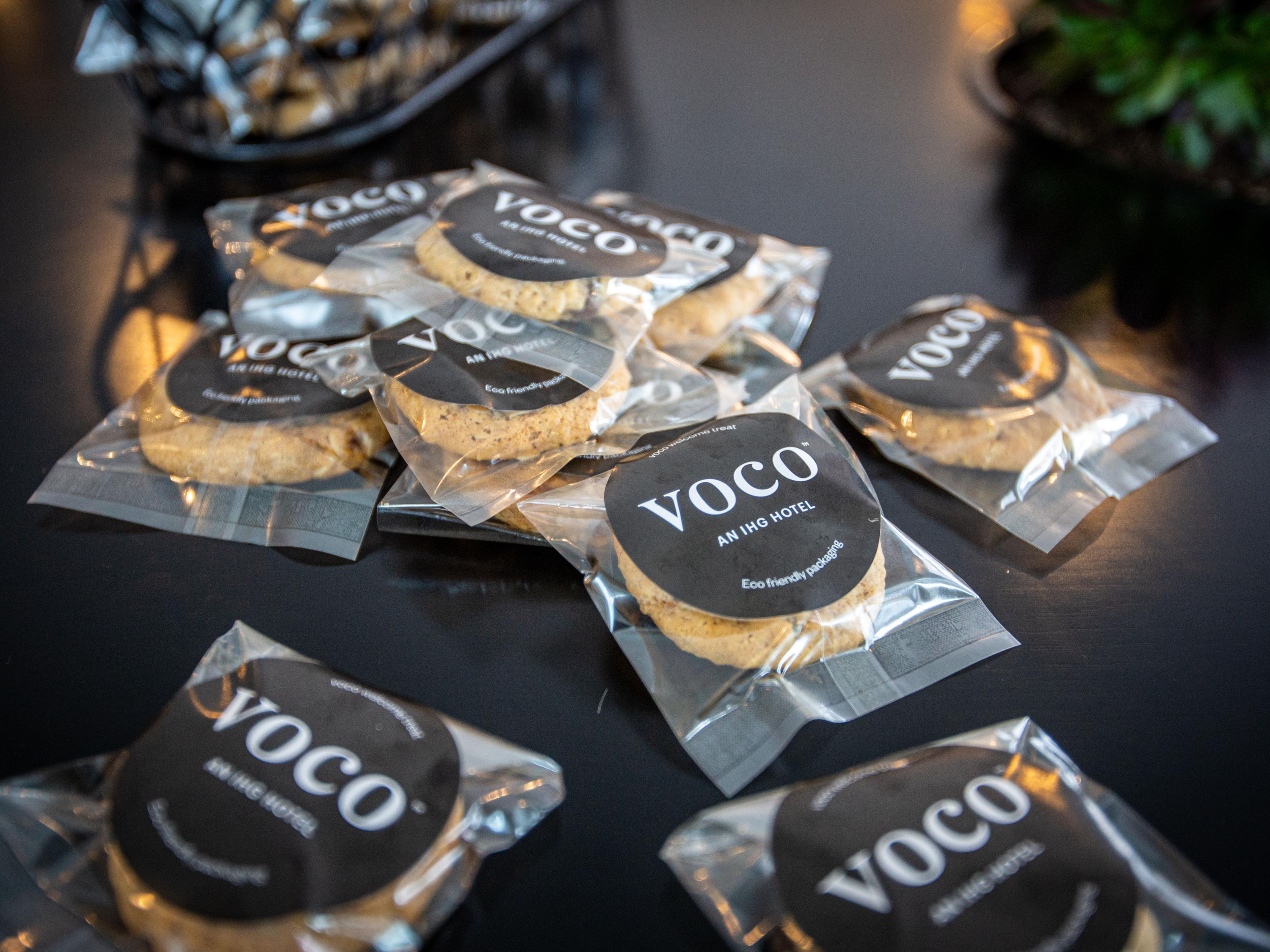 At voco Flagstaff by IHG, we believe every arrival deserves a sweet celebration. That’s why we bake our signature oatmeal cookies fresh in-house every day — offering a warm, wholesome treat as a welcome gift to every guest. Come for the comfort, stay for the cookies!  
