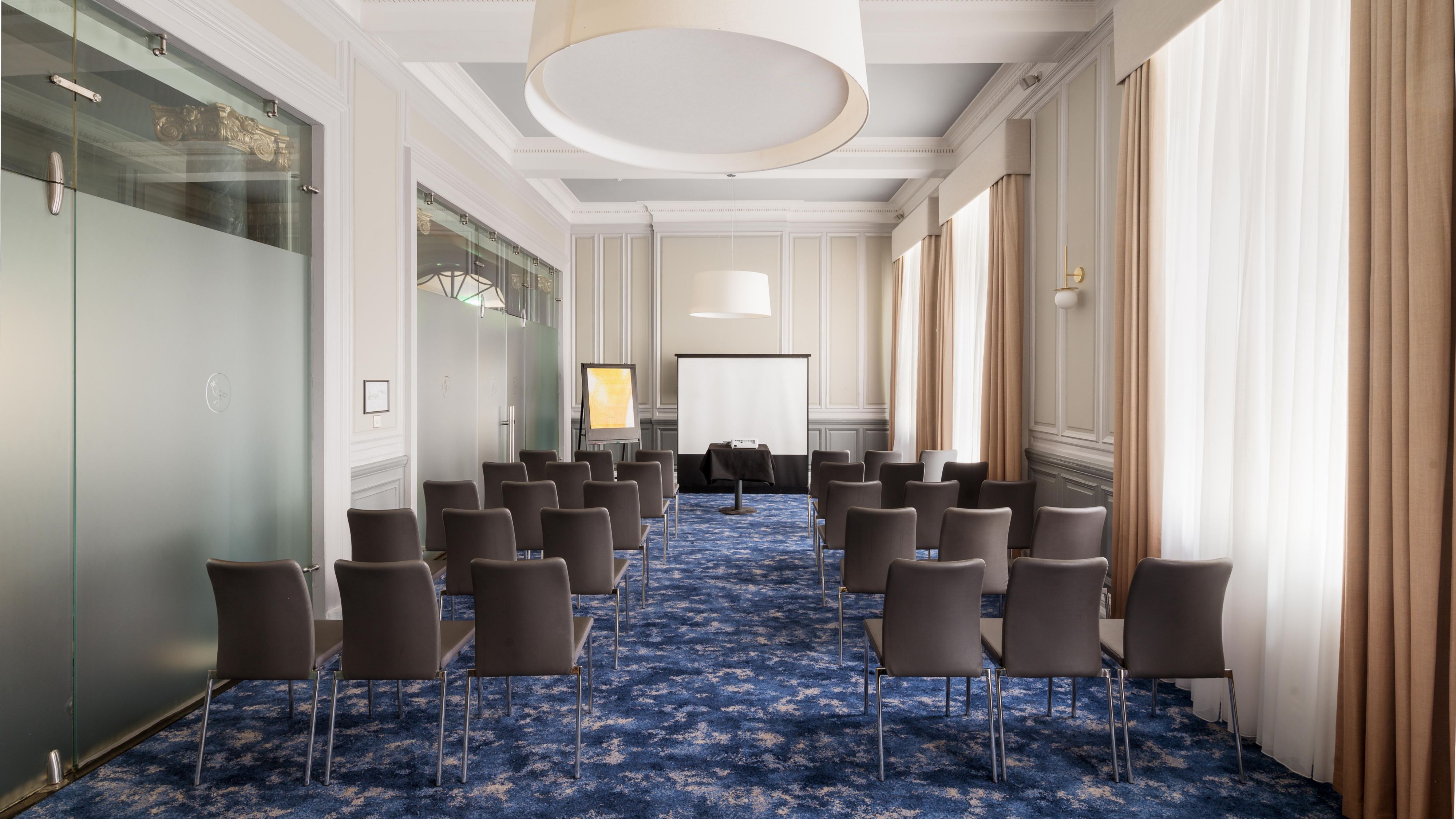 Meeting room equipped for conference