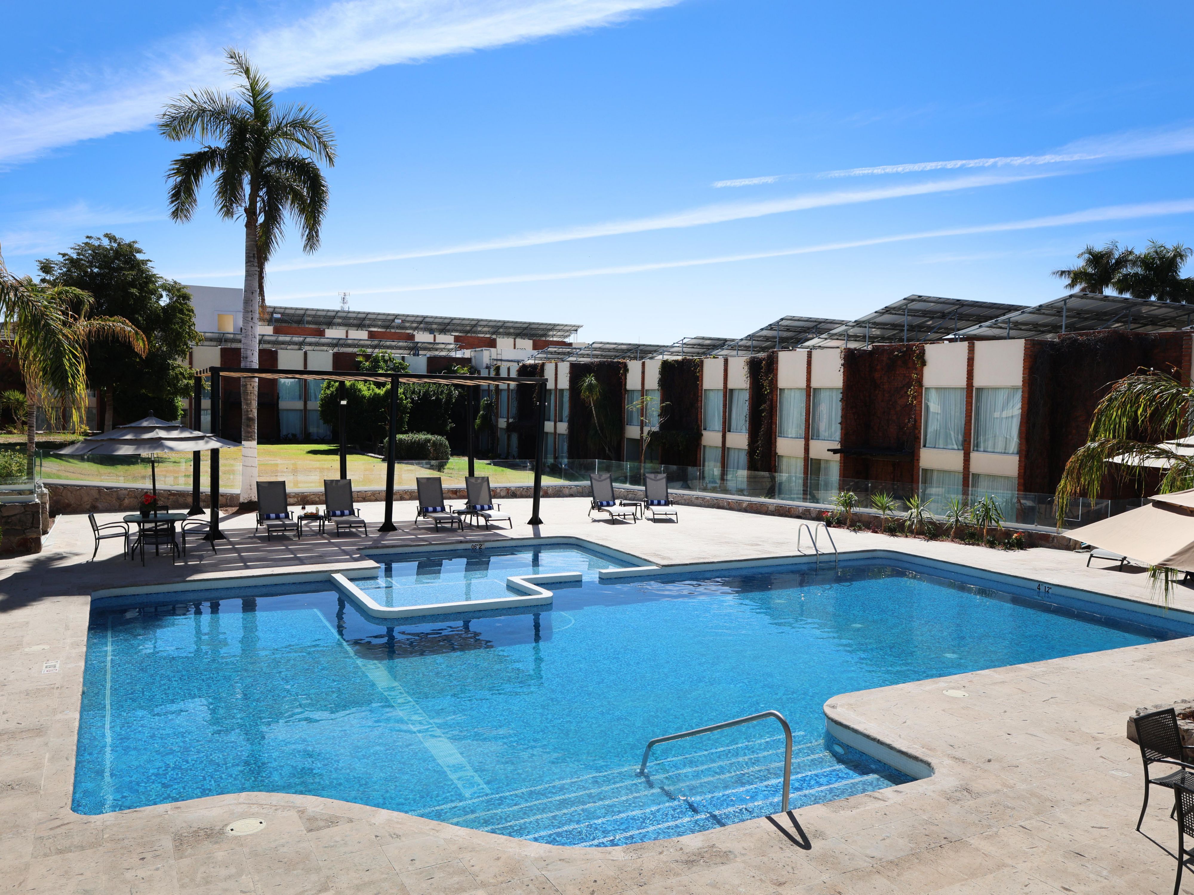 Our hotel has a great pool located in our garden!