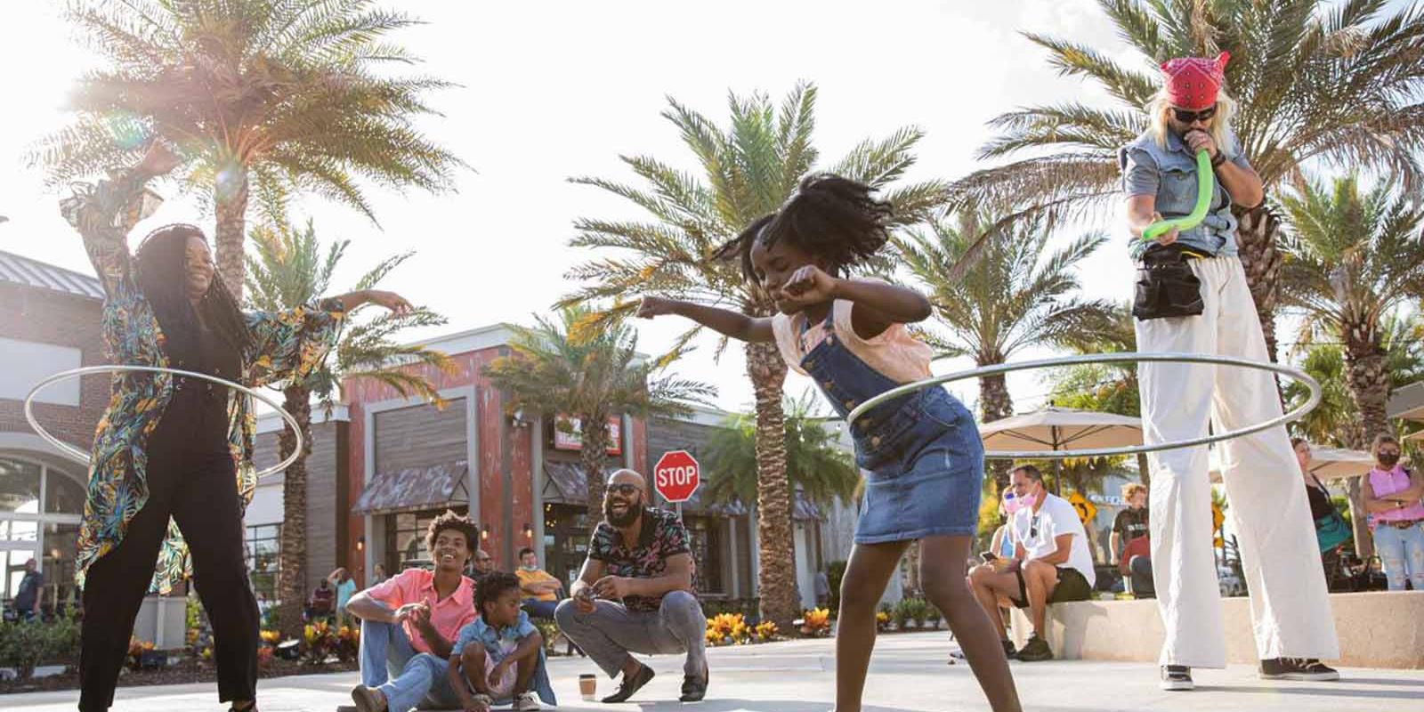 Promenade at Sunset Walk, near voco® Kissimmee Orlando, is a vibrant district filled with shops, restaurants, and live entertainment. Its palm-lined streets create the perfect setting for a relaxing stroll while enjoying great food, music, and fun for all ages.