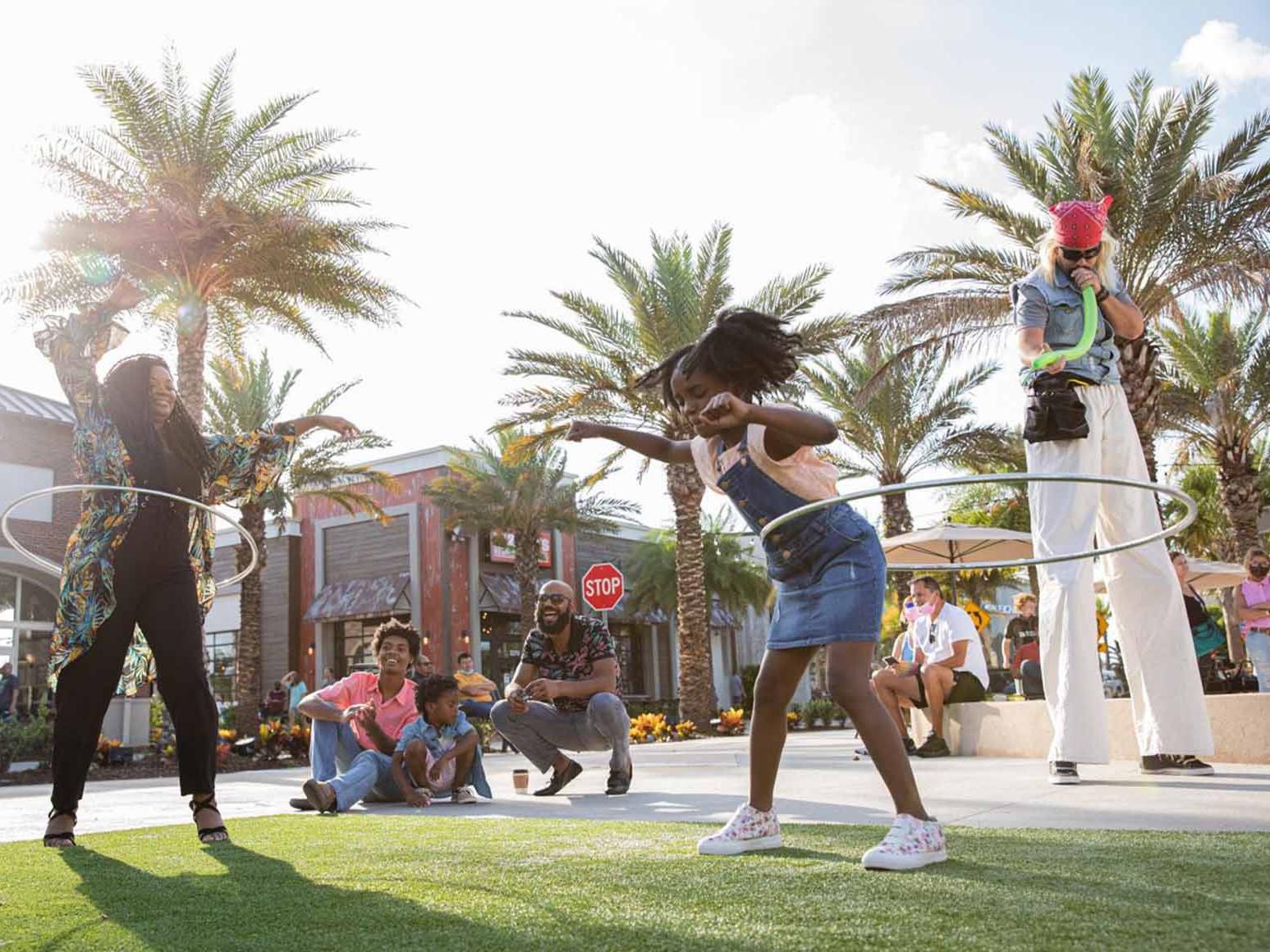 Promenade at Sunset Walk, near voco® Kissimmee Orlando, is a vibrant district filled with shops, restaurants, and live entertainment. Its palm-lined streets create the perfect setting for a relaxing stroll while enjoying great food, music, and fun for all ages.