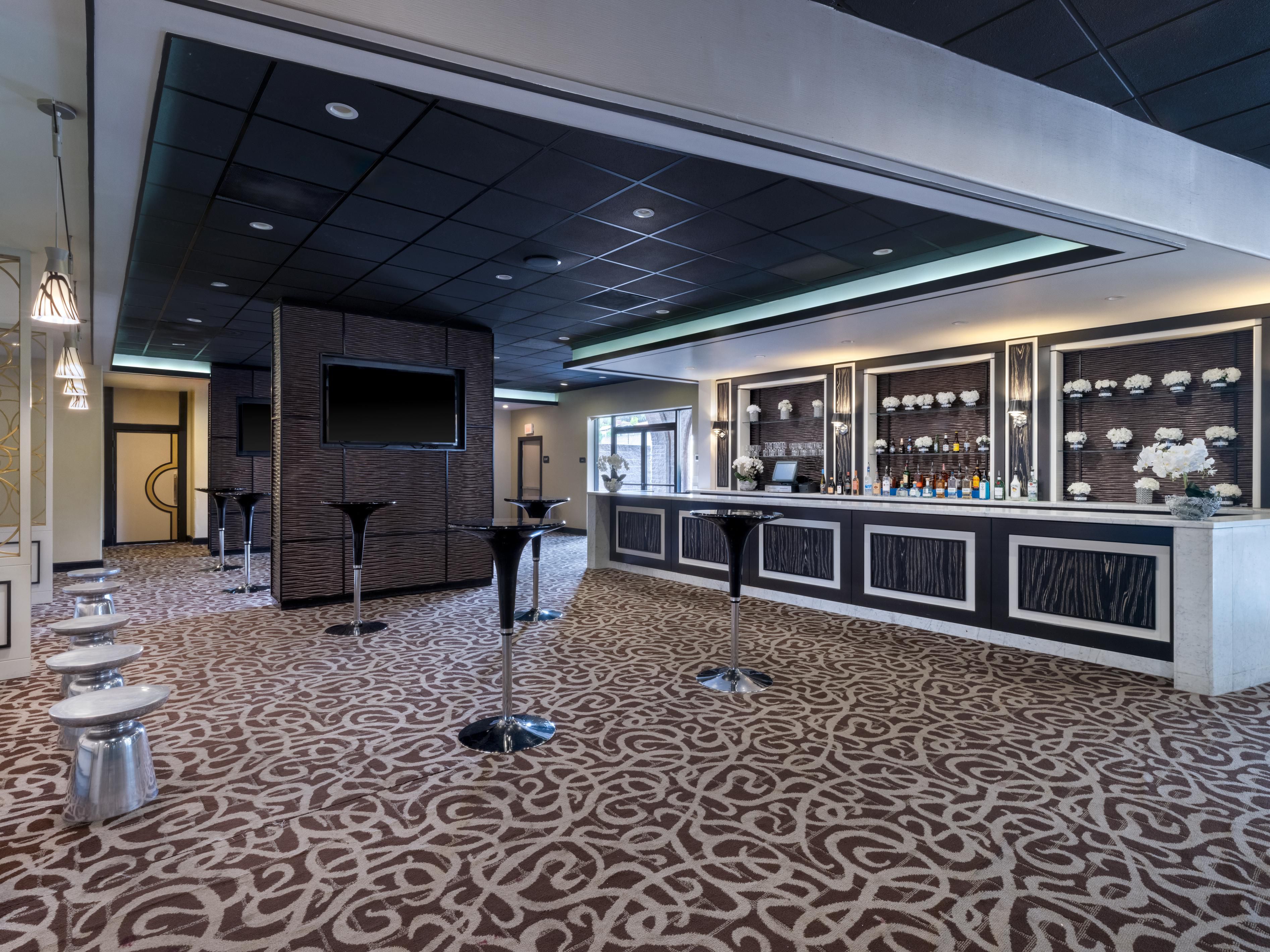 Event space with standing tables