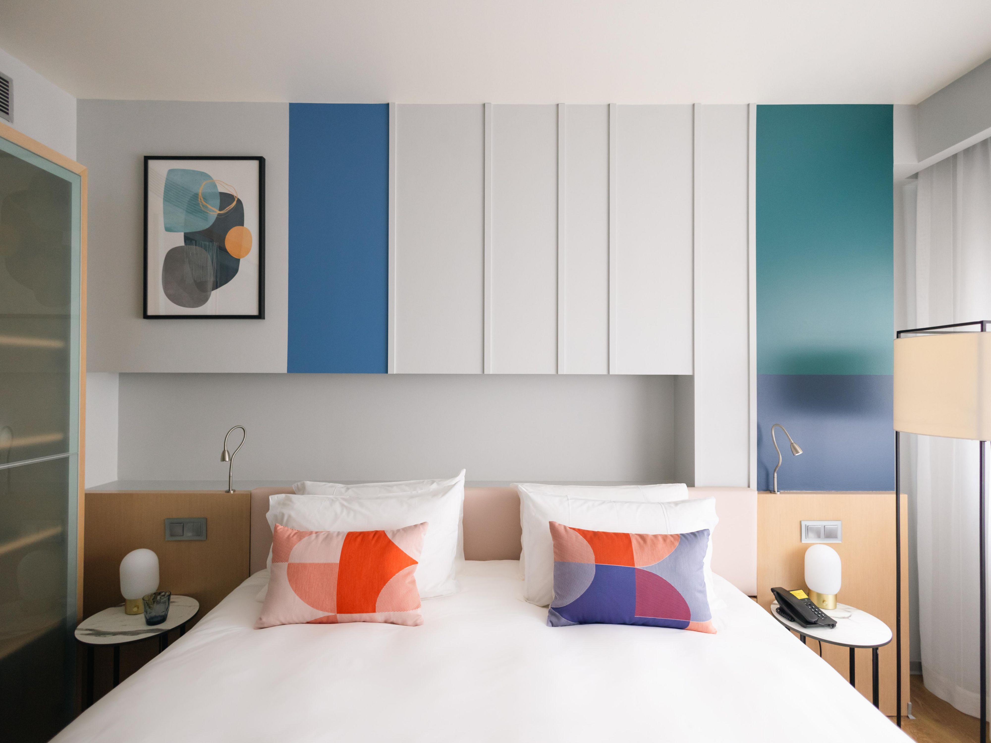 Wake up in bright rooms made for comfort and ease