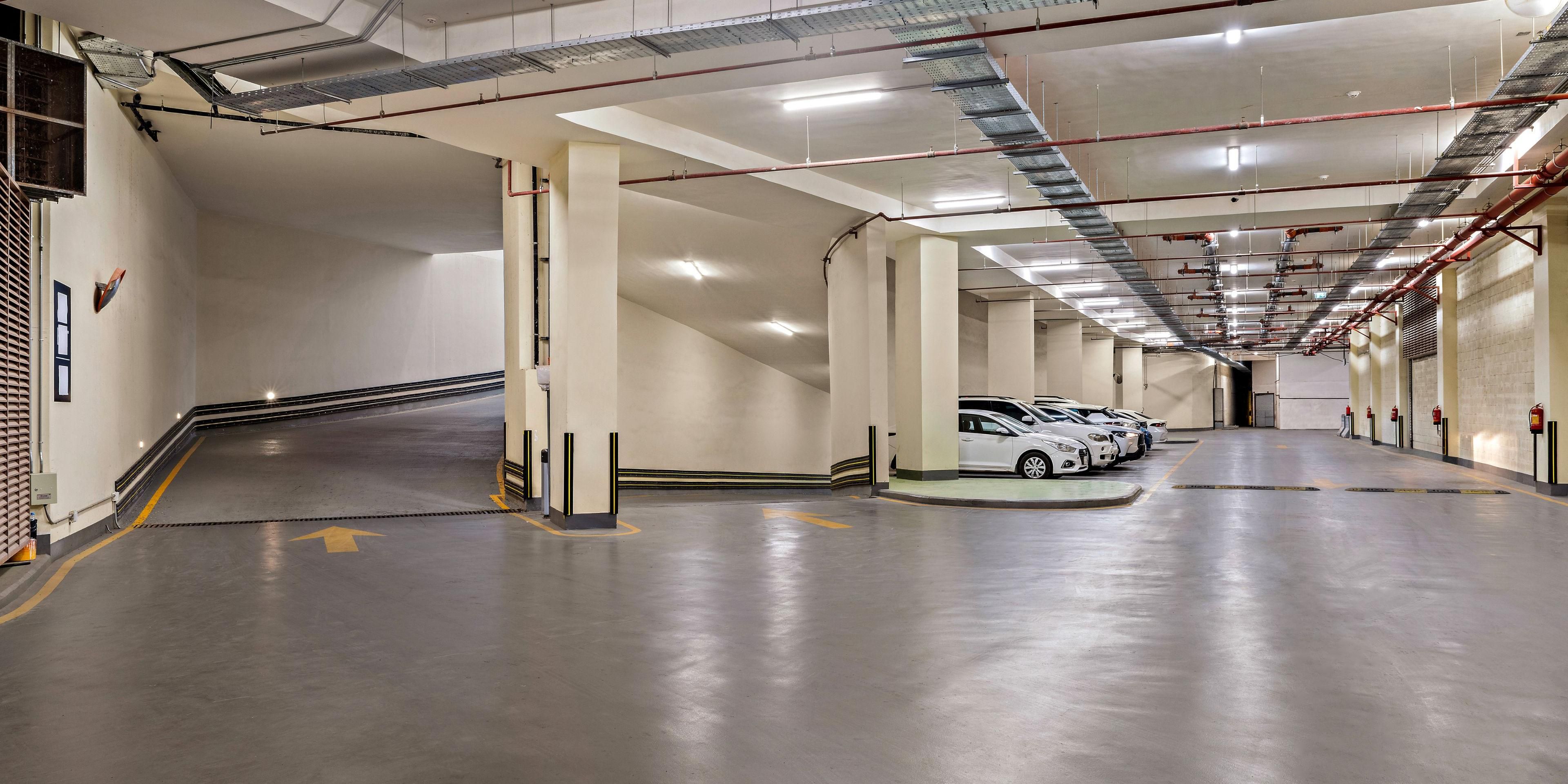 Our hotel parking is on levels 2 and 3 of the basement. We want to keep you in the loop: seasonal parking demands may affect the availability and price of our parking spots. But don't fret - we'll always do our best to make sure you can park your wheels.