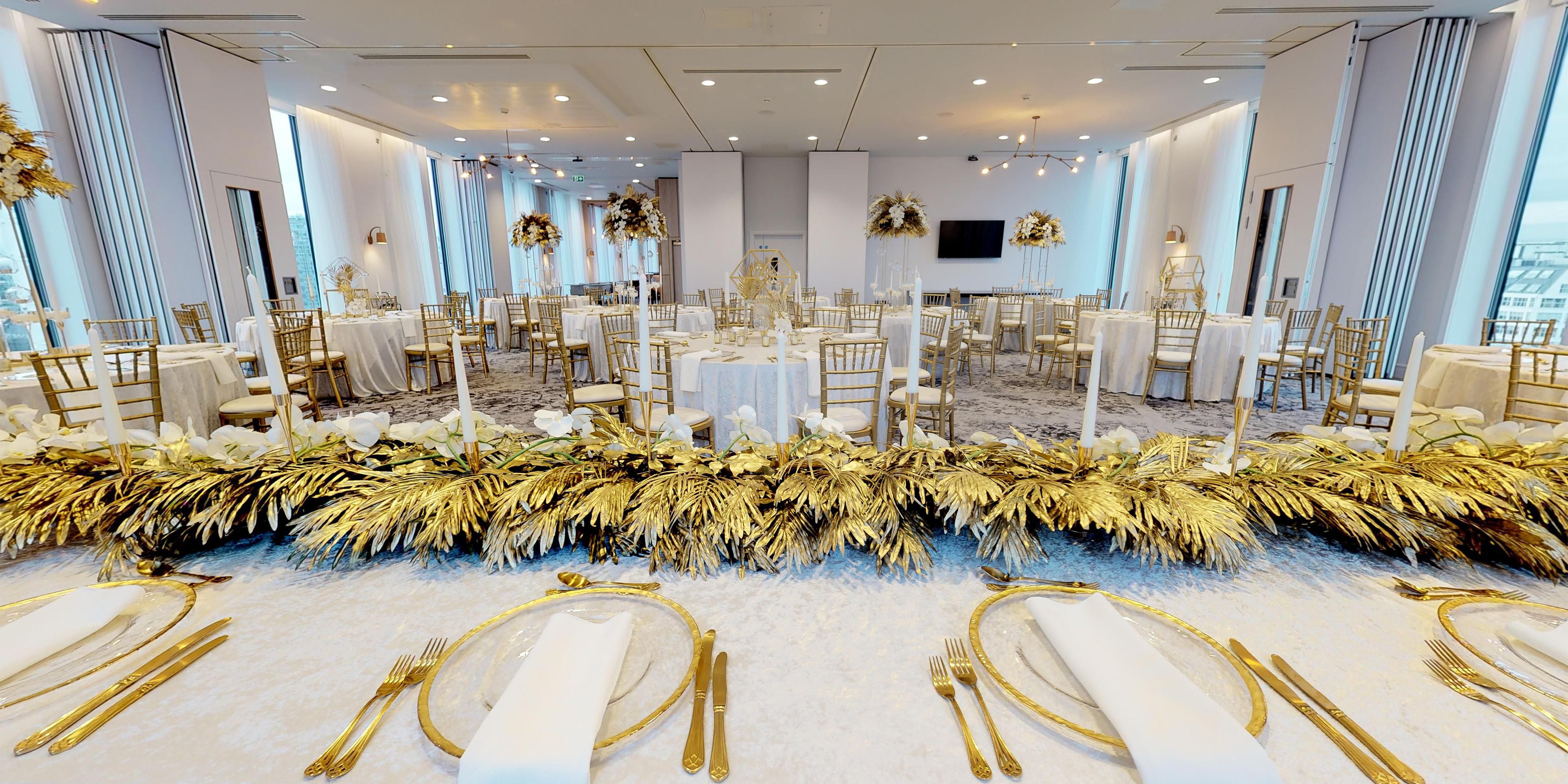 Celebrate your special day at voco Manchester City Centre. Nestled in the heart of Manchester, we offer the ideal backdrop for weddings that are both grand and intimate. Say 'I Do' Your Way with our bespoke Wedding packages plus the option of self-catered packages, giving you the freedom to tailor every detail of your celebration.
