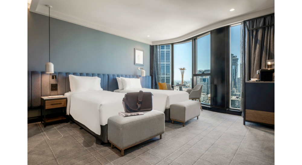 2 King Single Beds Premium Room voco Melbourne Central