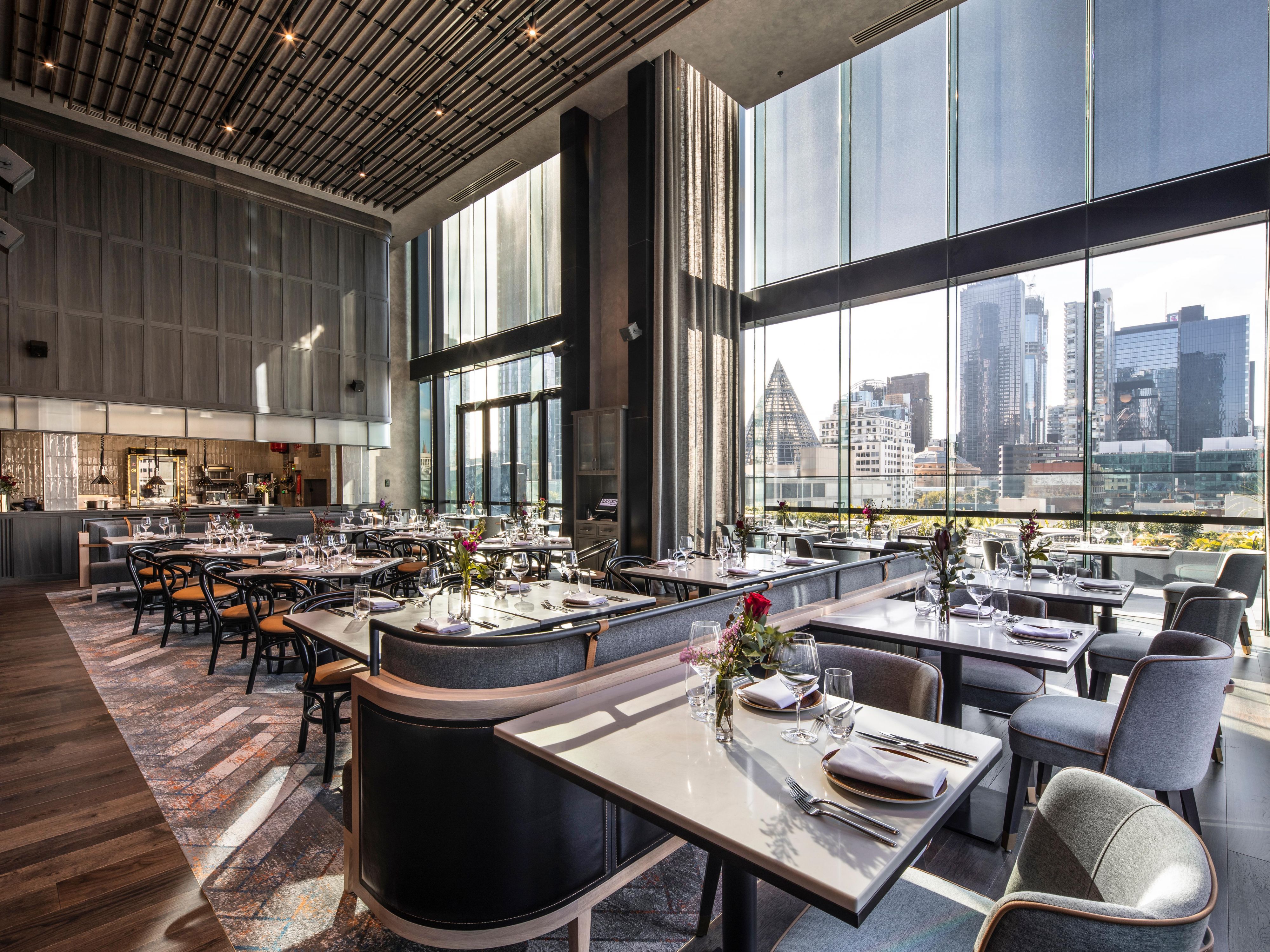 Come for the view, stay for the food. Step inside Blacksmith, where the frantic buzz of the CBD is a distant memory. Your food is sourced directly from the land and the steak is grilled to perfection. Our impressive list of local and old-world wines pairs perfectly with your choice of meal.