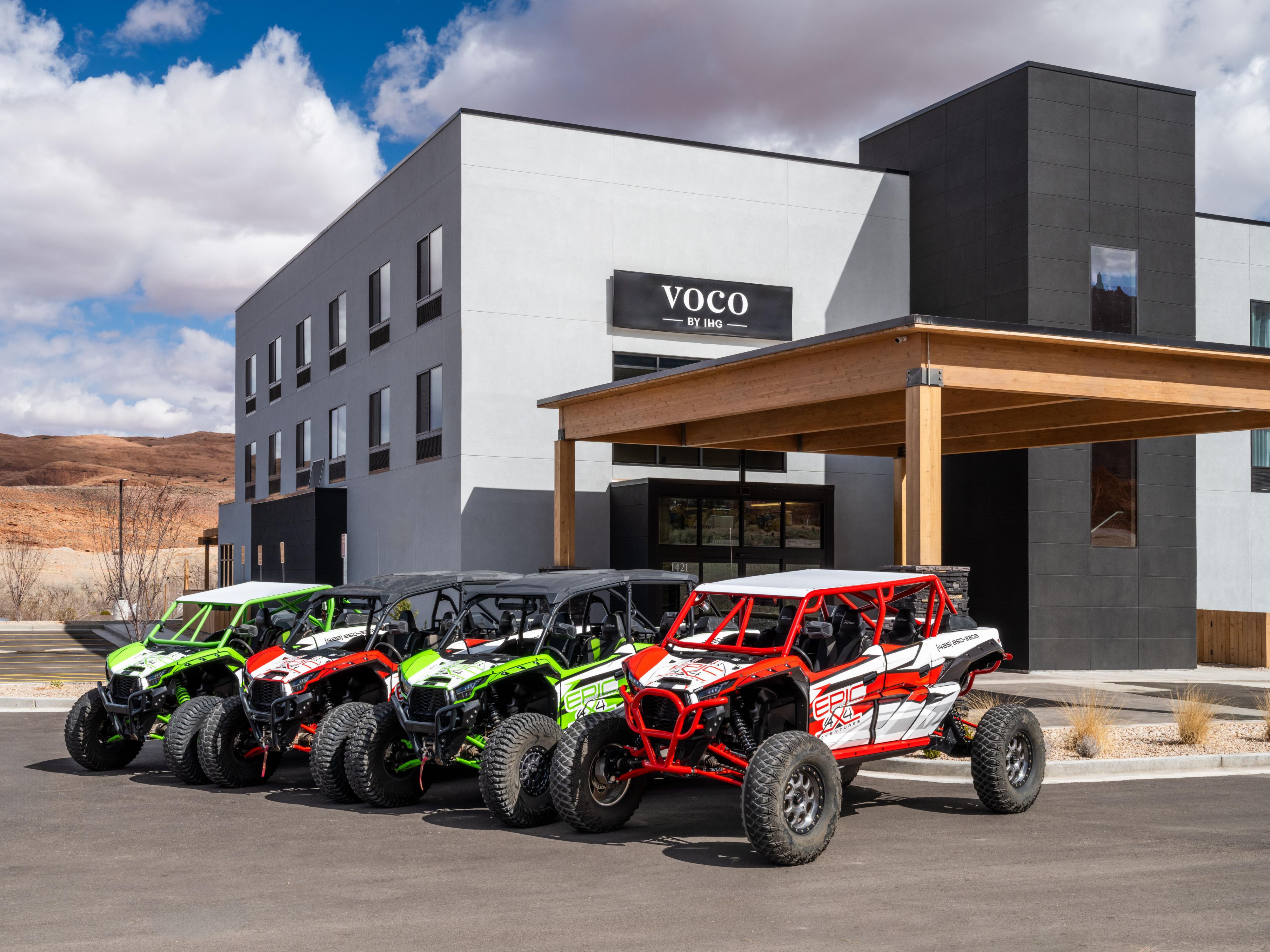 voco Moab Utah—parking for all vehicle types. 