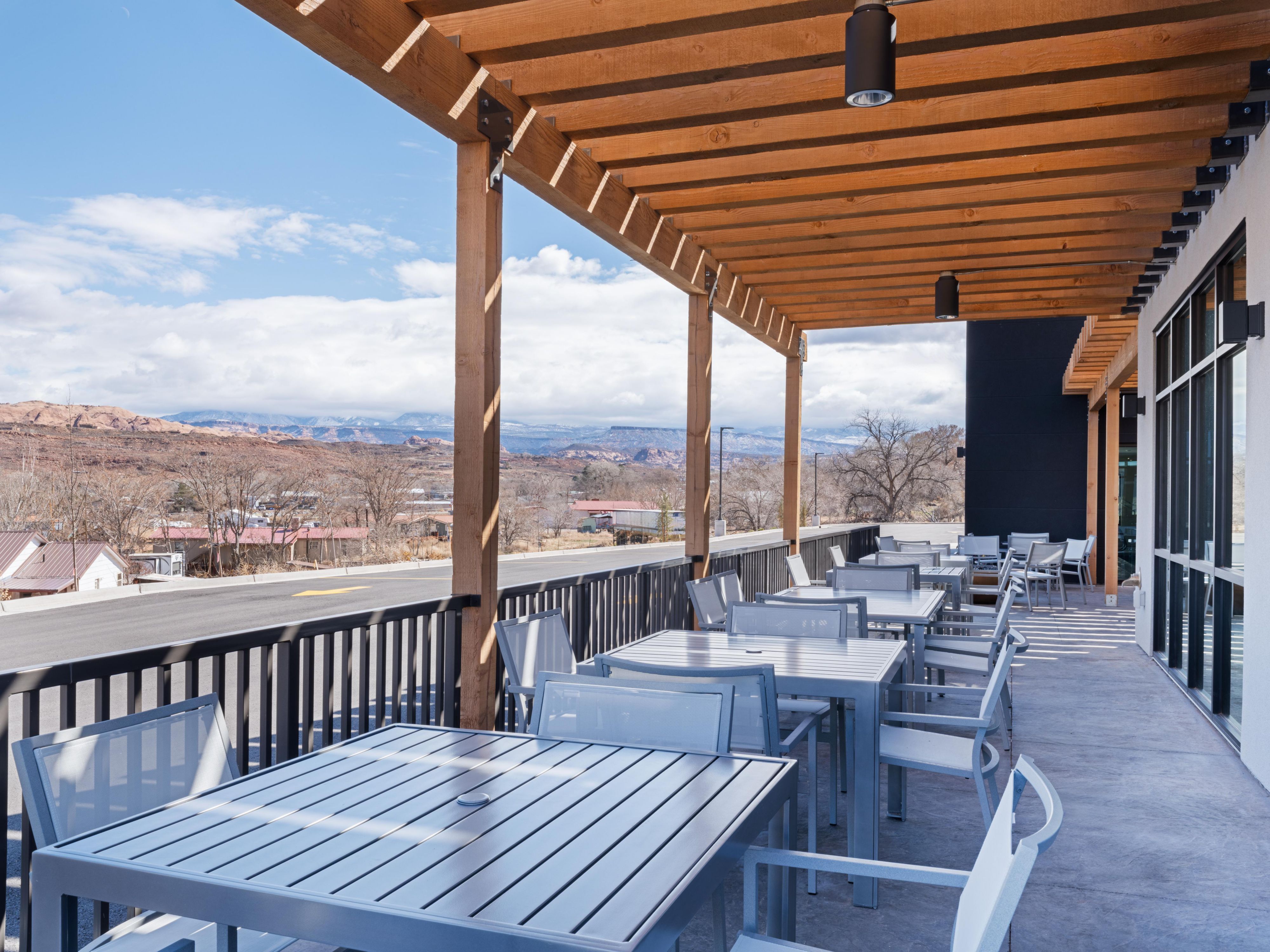Have a relaxing day and enjoy a conversation in our guest patio.