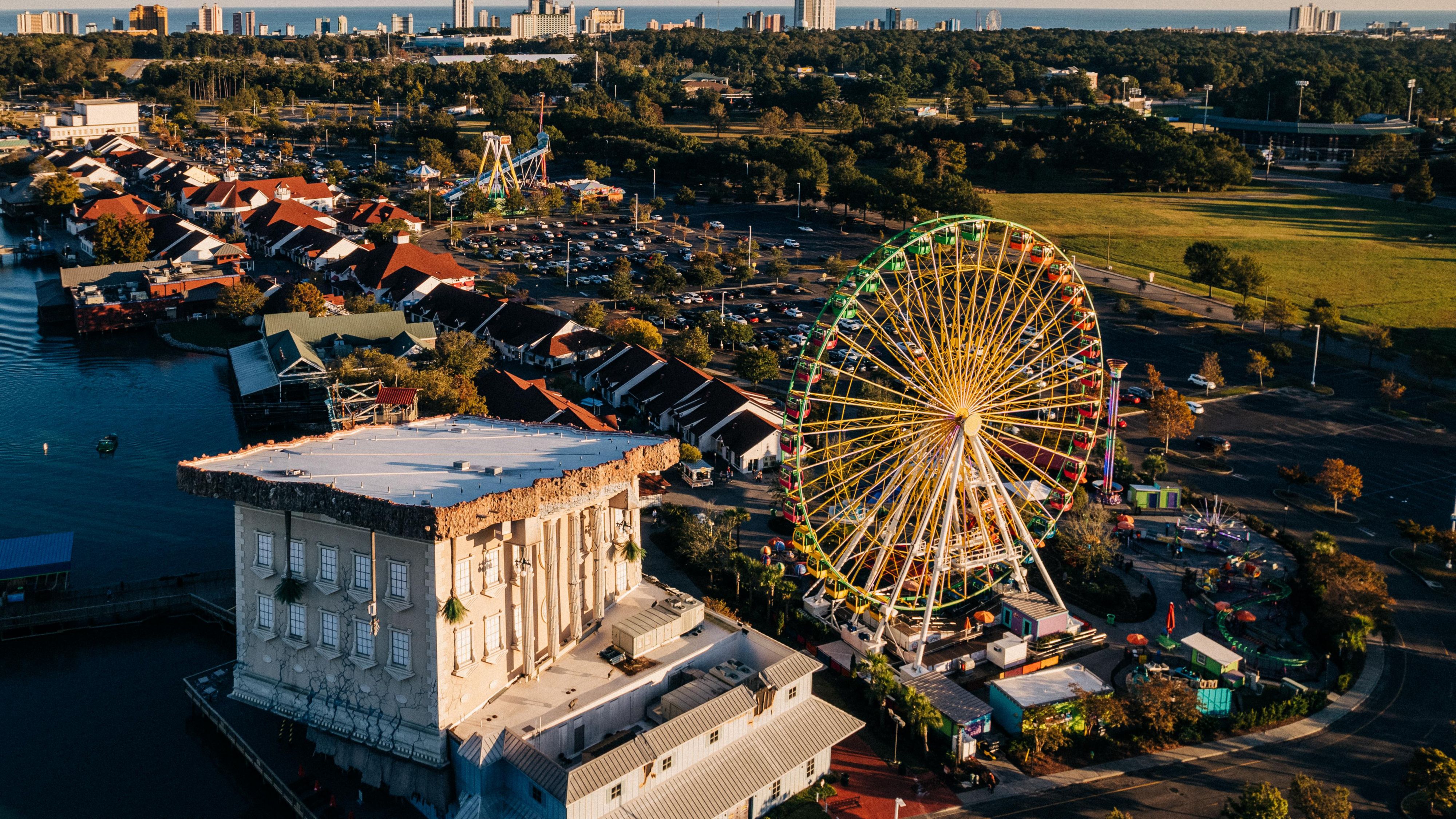 Areal view of Myrtle Beach