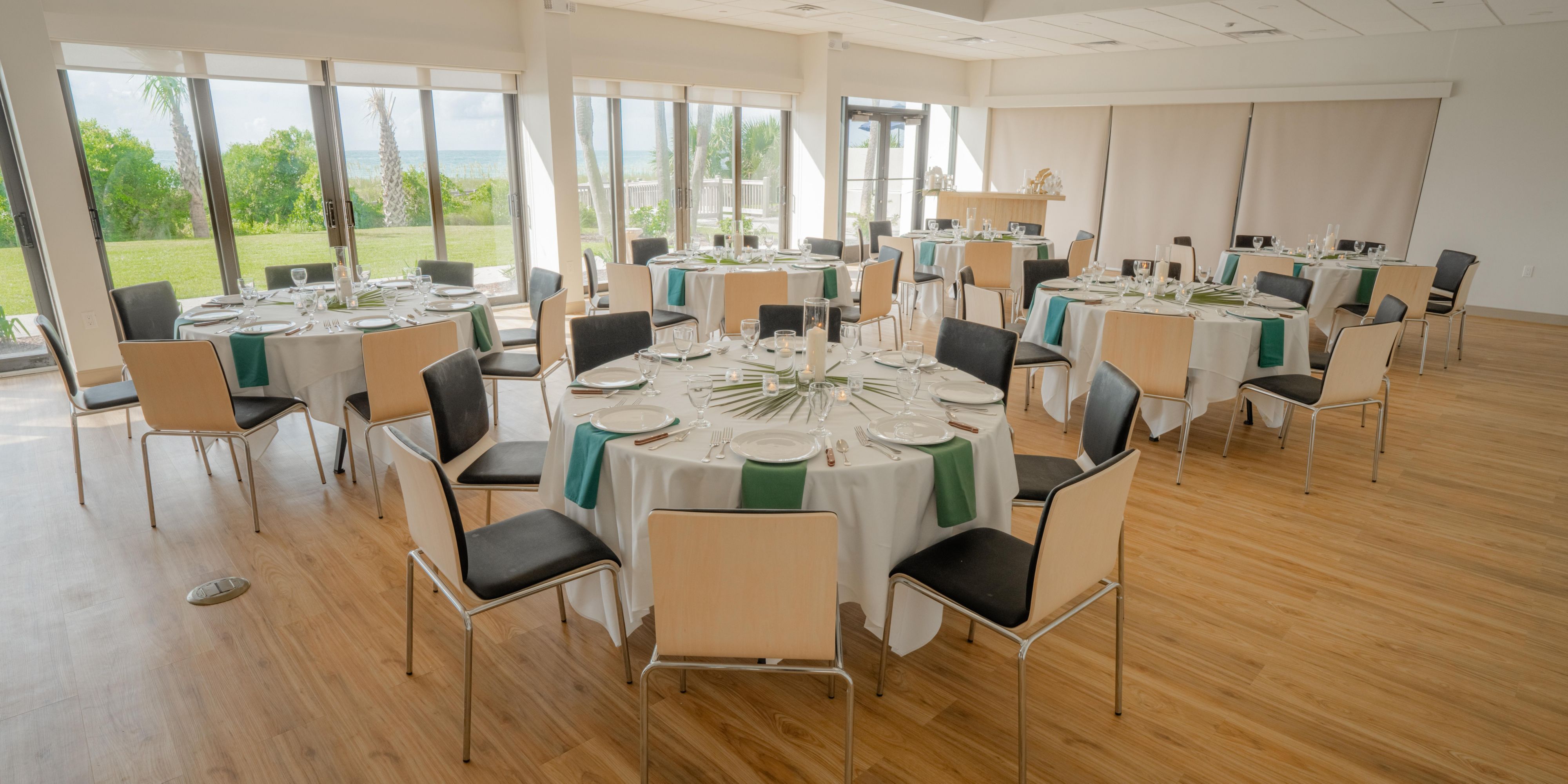 Celebrate and gather with the Atlantic as your backdrop. Our beachfront event spaces offer 1,500 sq. ft. of stylish indoor venues plus an outdoor courtyard for ocean-kissed celebrations. Whether it’s a wedding, milestone event, or group retreat, we set the stage for unforgettable moments.