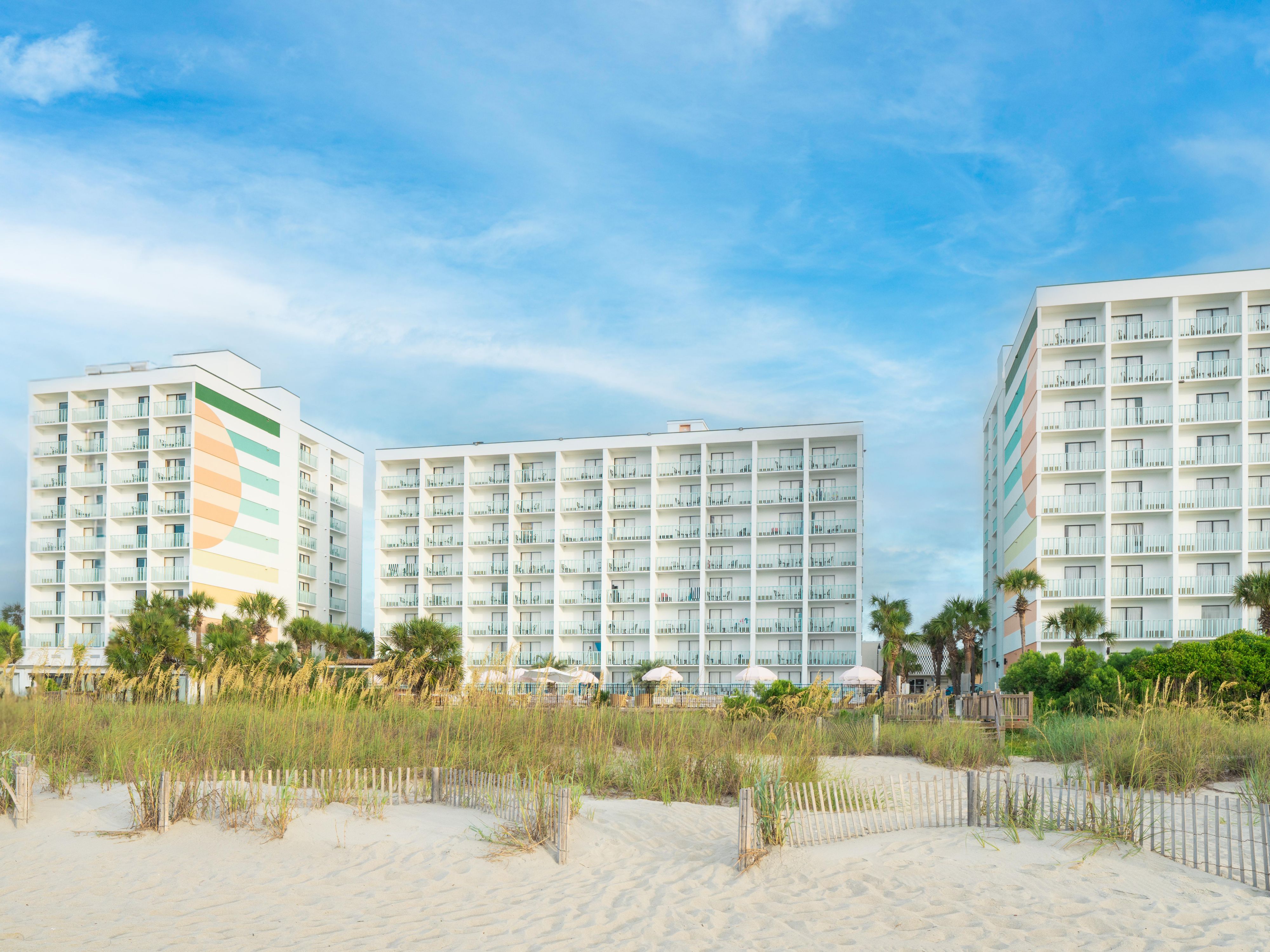 A memorable stay awaits at our oceanfront Myrtle Beach hotel.