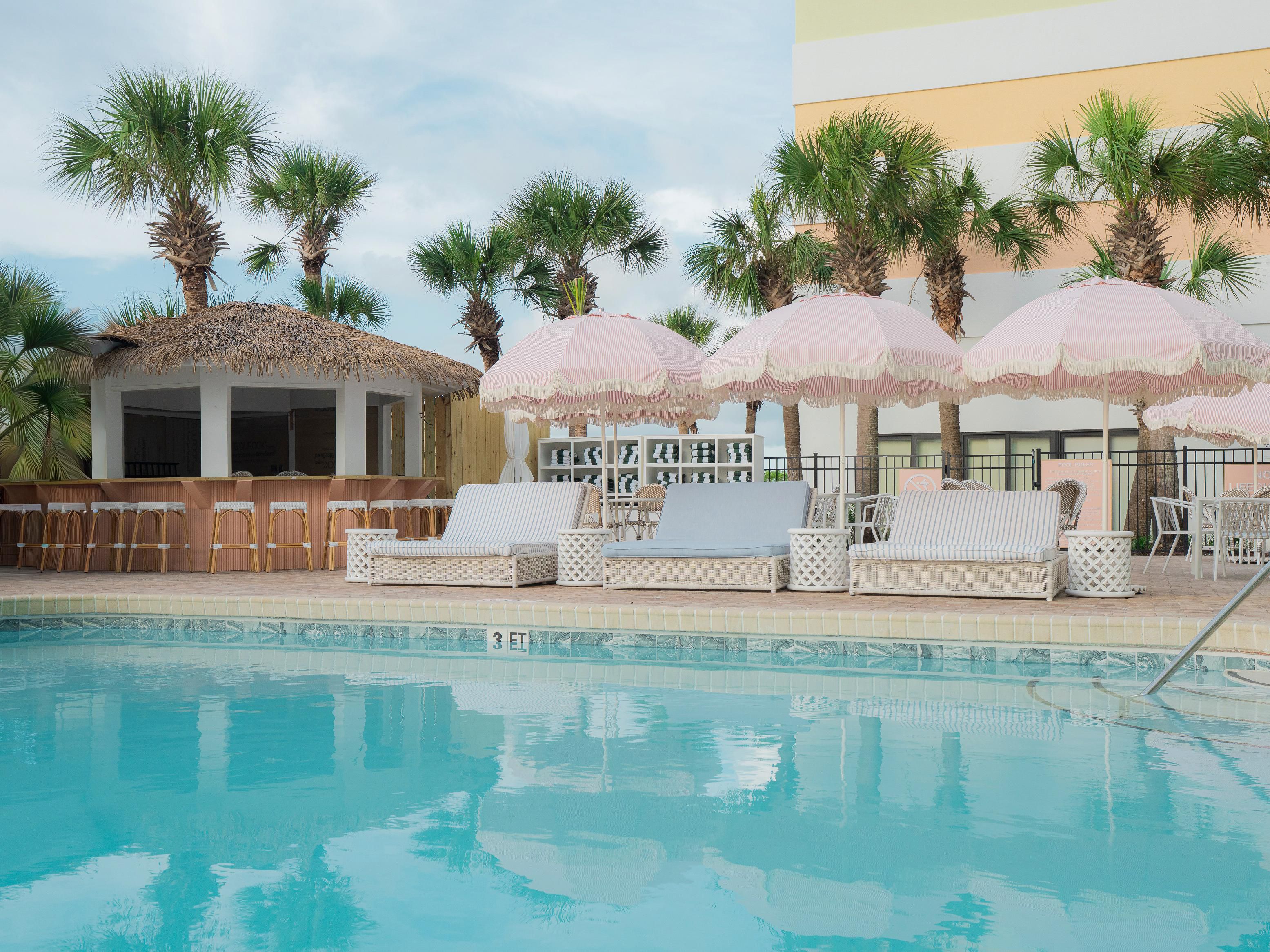 Enjoy relaxing at the Tiki Bar