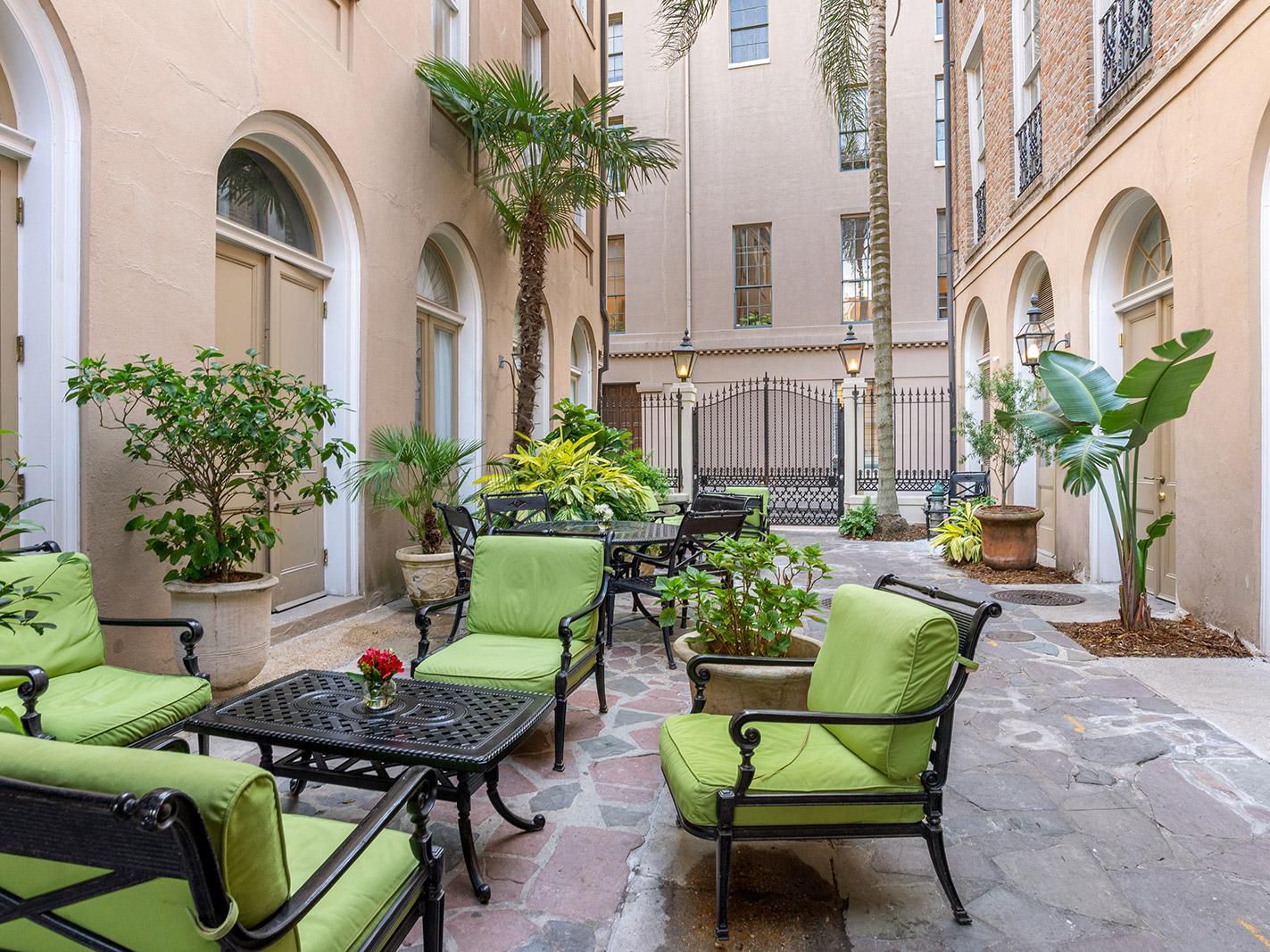 Relax in the courtyard at our New Orleans hotel