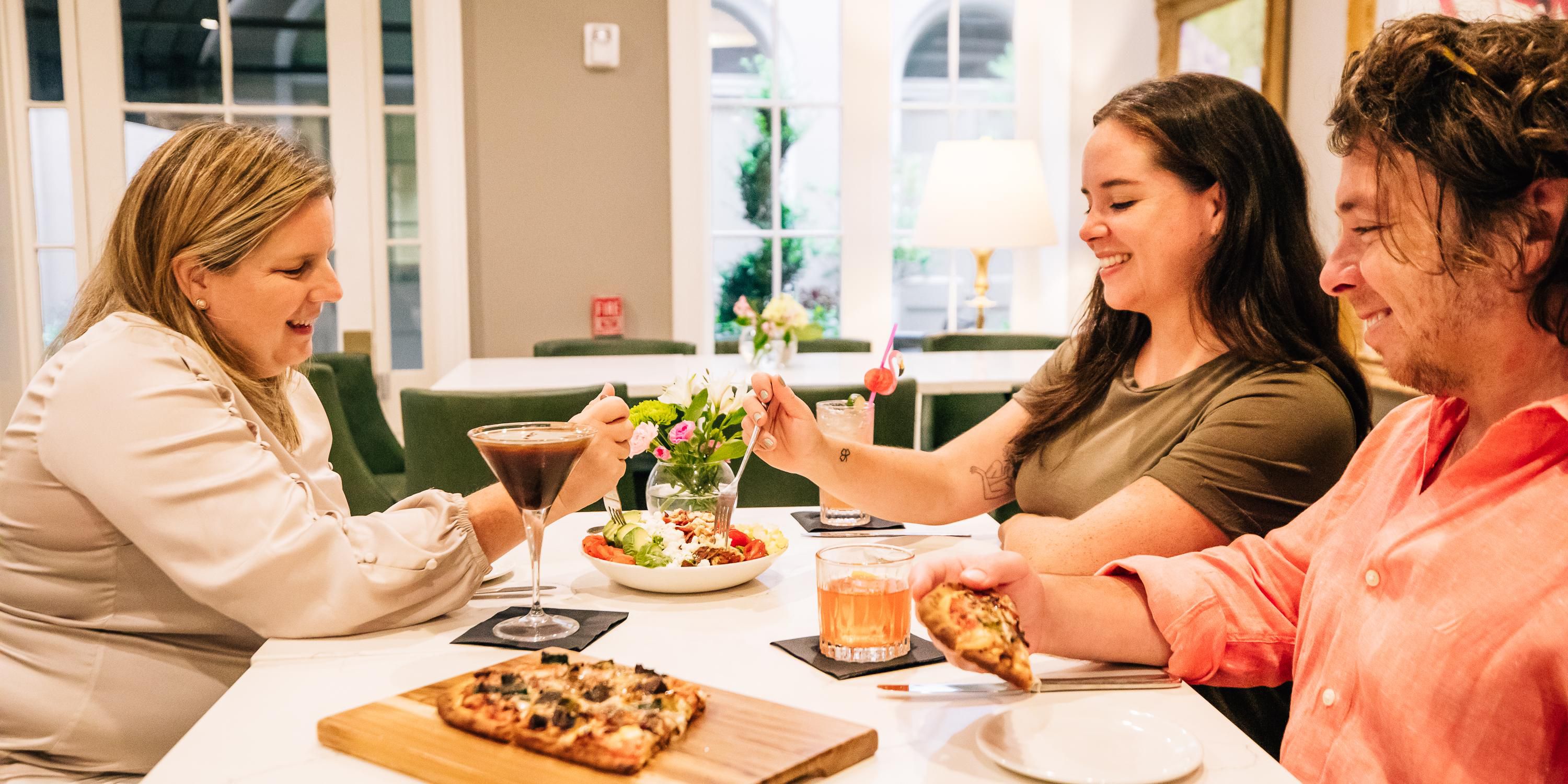 Kickstart your day with a burst of flavor at Café Flamant, our lively lobby restaurant. Savor a classic American breakfast, then return in the evening to relax with crafted cocktails and delightful light bites. Café Flamant is your go-to spot for delectable dining. For premium steaks and hearty, family-style sides, head next door to the Chophouse.