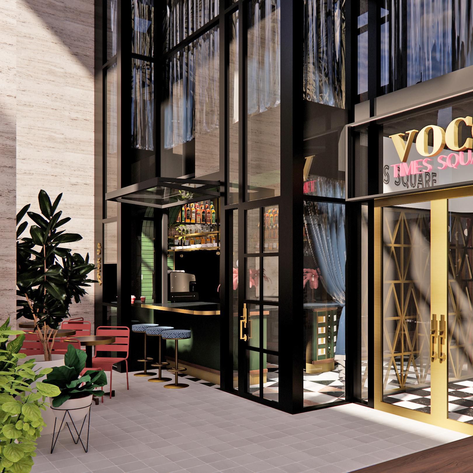 ニューヨーク、ブロードウェイのタイムズ・スクエア付近にあるホテル