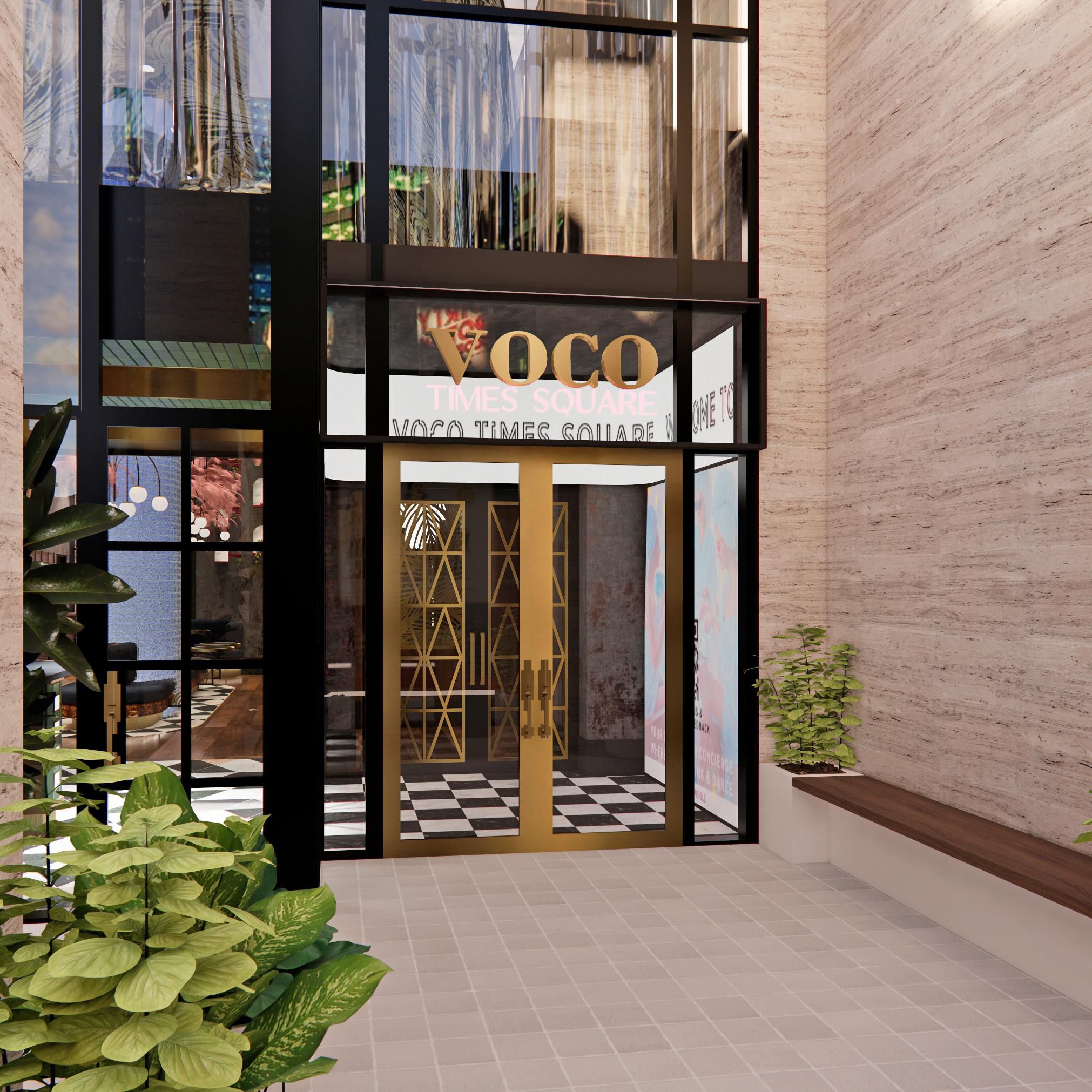 Entrance to hotel