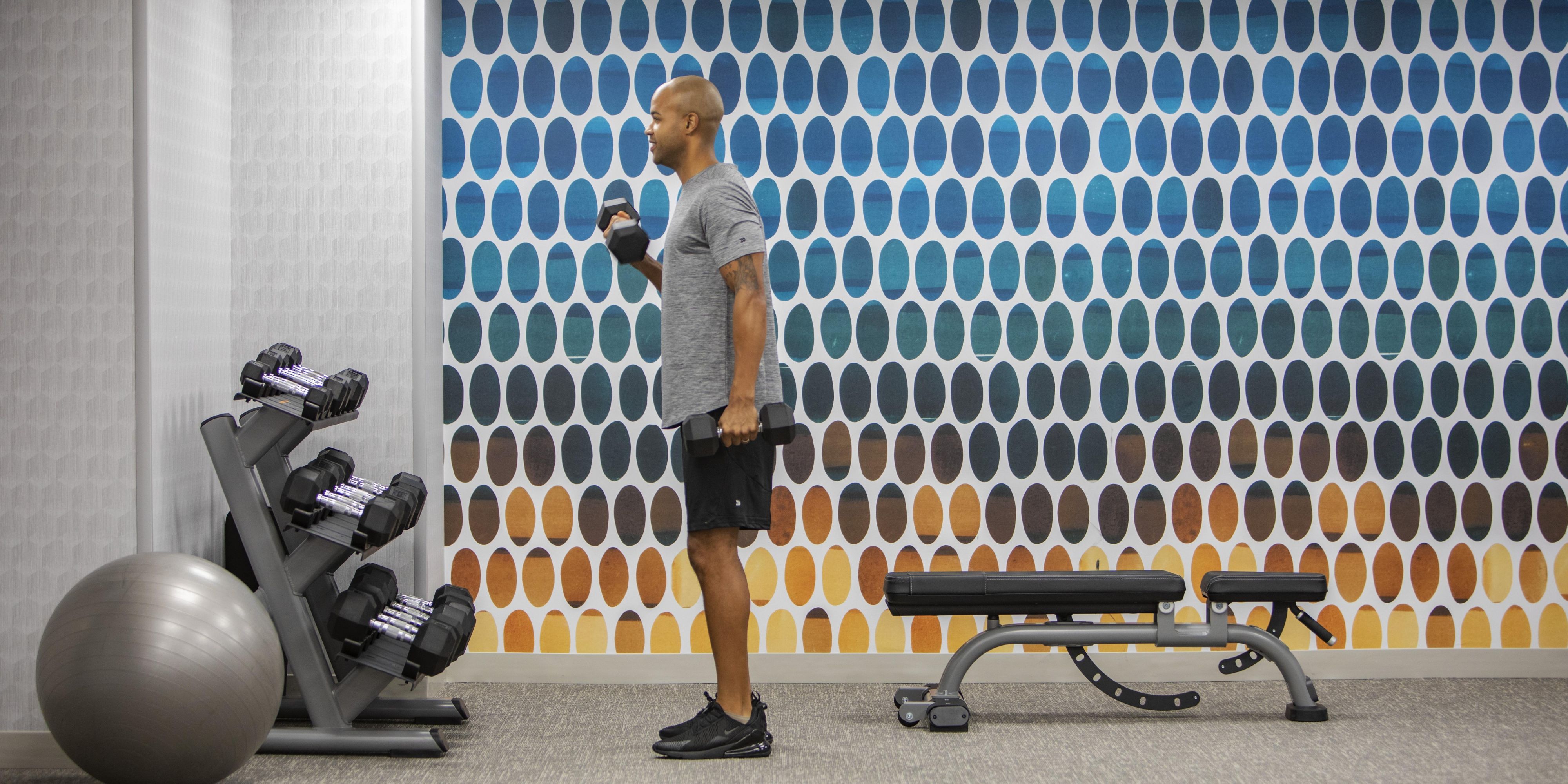Guests can elevate their stay with access to the hotel’s state-of-the-art fitness center, open 24/7 for convenience and flexibility. Outfitted with the latest cardio and strength-training equipment, the space is designed to accommodate your daily workouts. Enjoy inspiring city views during your next sweat sesh.