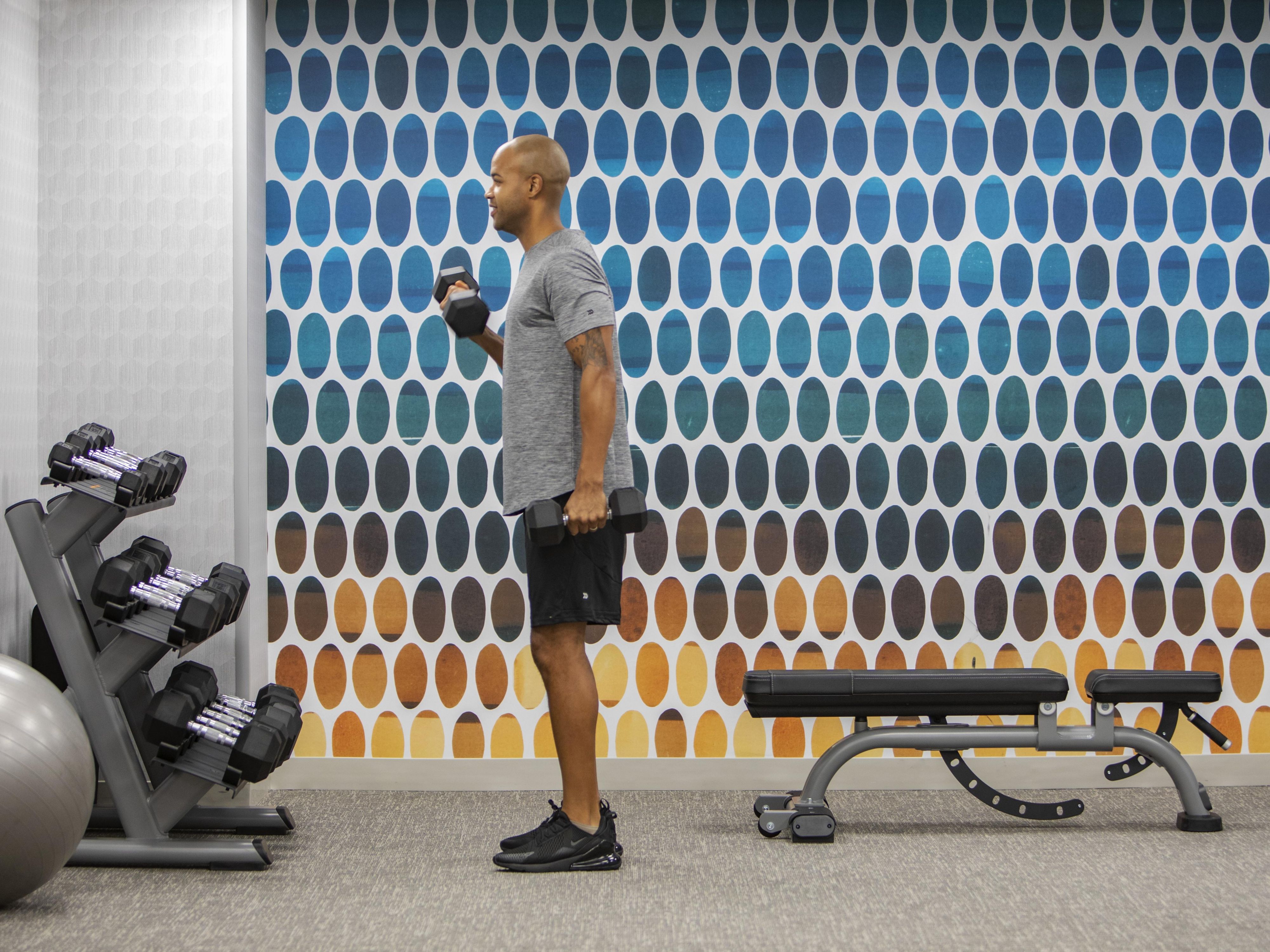 Guests can elevate their stay with access to the hotel’s state-of-the-art fitness center, open 24/7 for convenience and flexibility. Outfitted with the latest cardio and strength-training equipment, the space is designed to accommodate your daily workouts. Enjoy inspiring city views during your next sweat sesh.