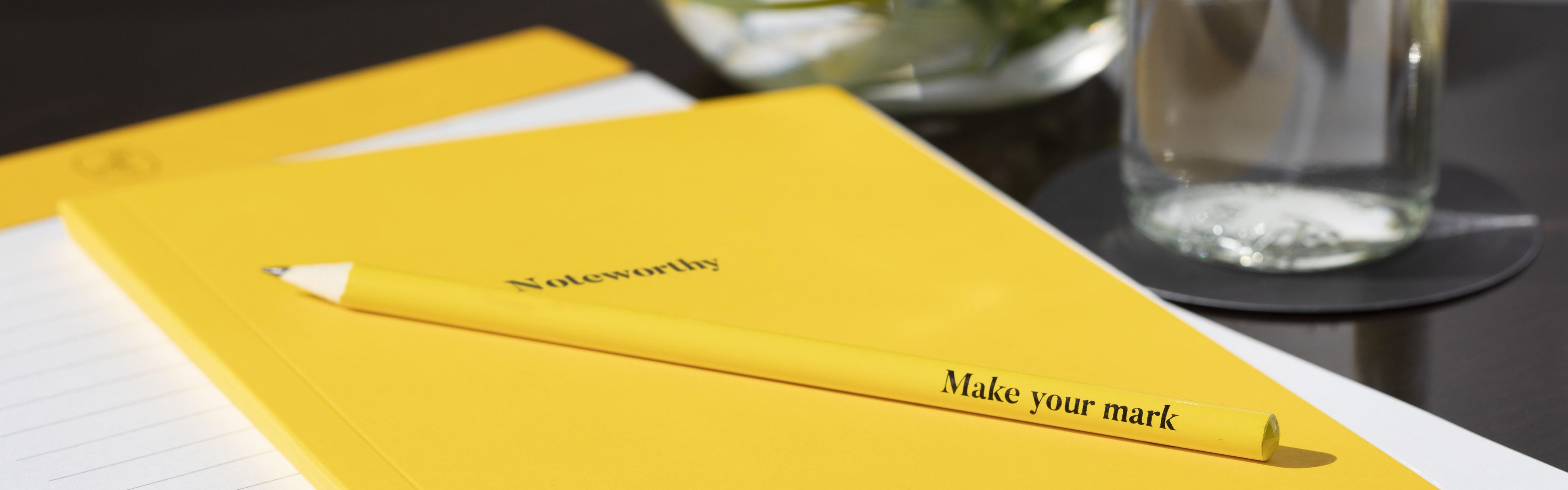 voco theme notebook and pencil