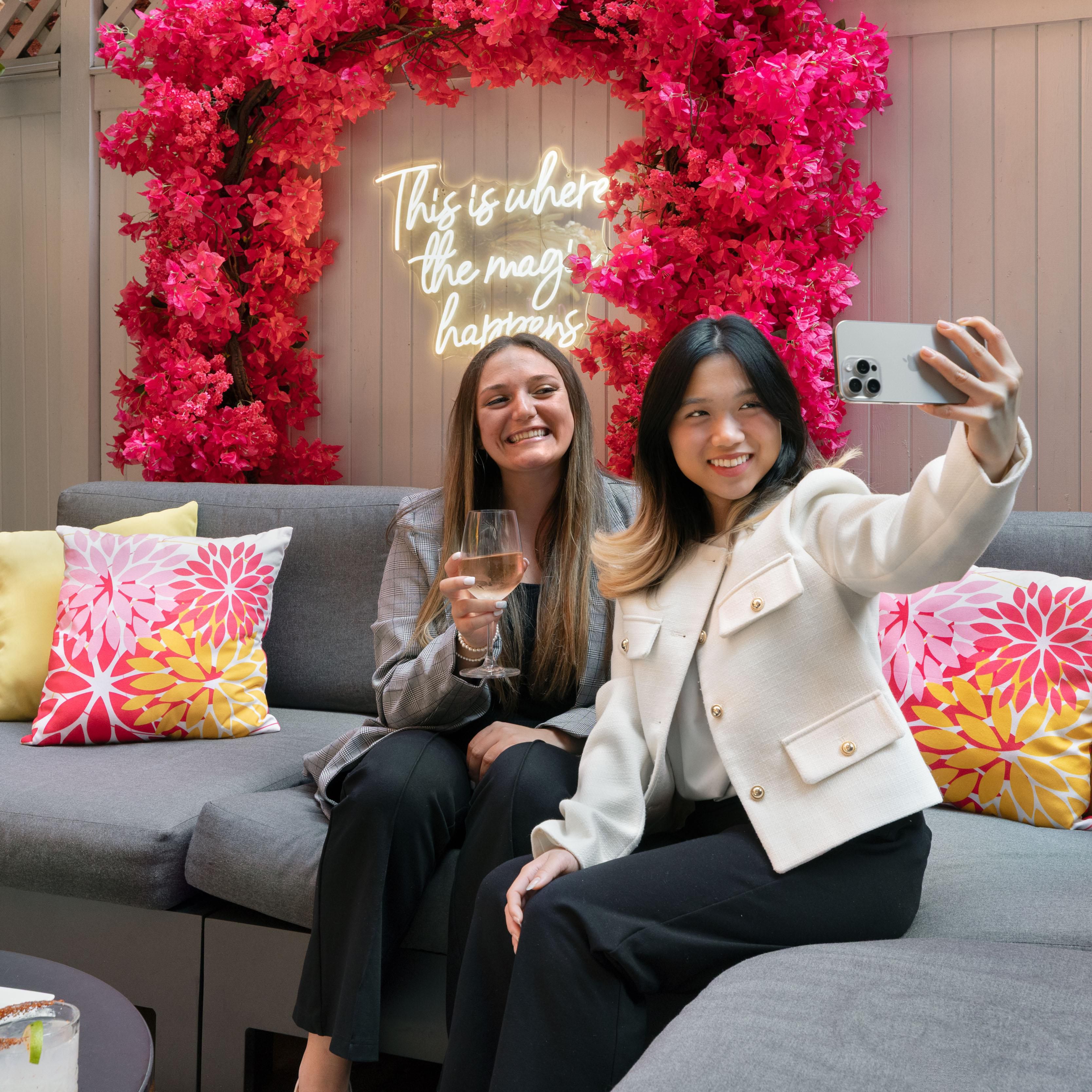 Take a selfie in our lobby