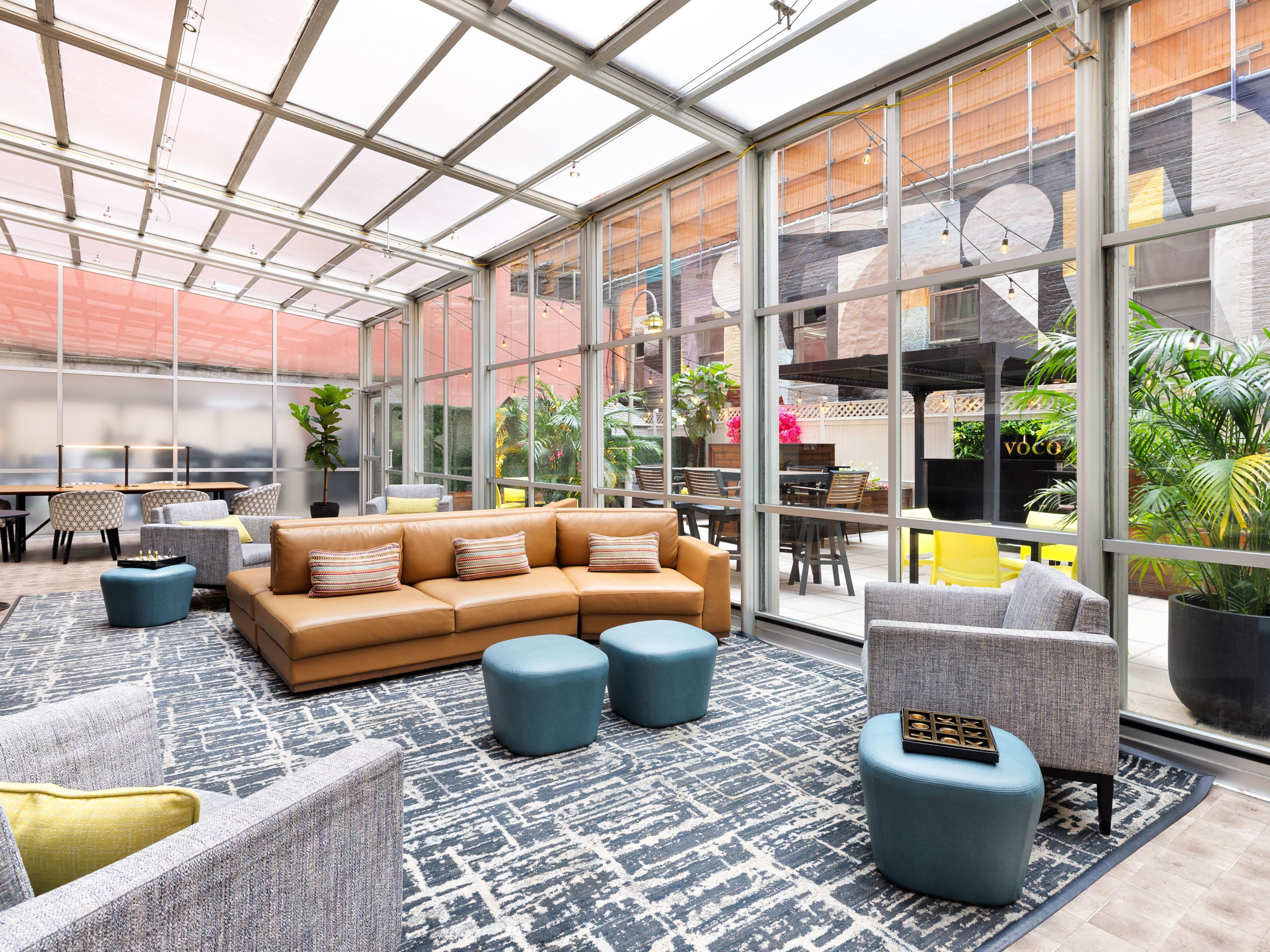 Relax and connect at voco® Times Square South's lounge.