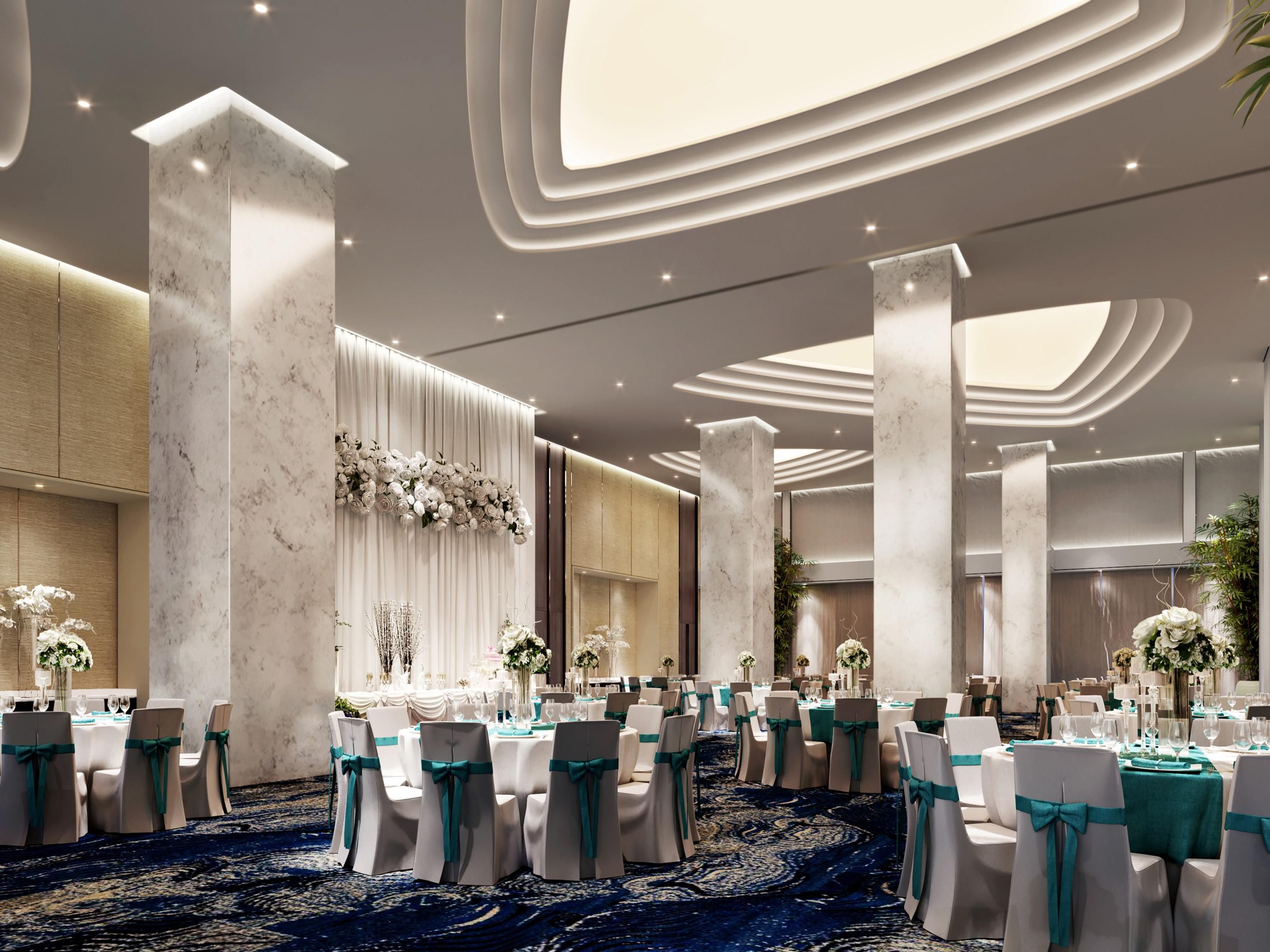 International-standard MICE spaces feature a grand ballroom with 7-metre ceilings, sea views, and naturally lit meeting rooms — seamlessly connected to hotel services for polished, productive, and inspiring events.