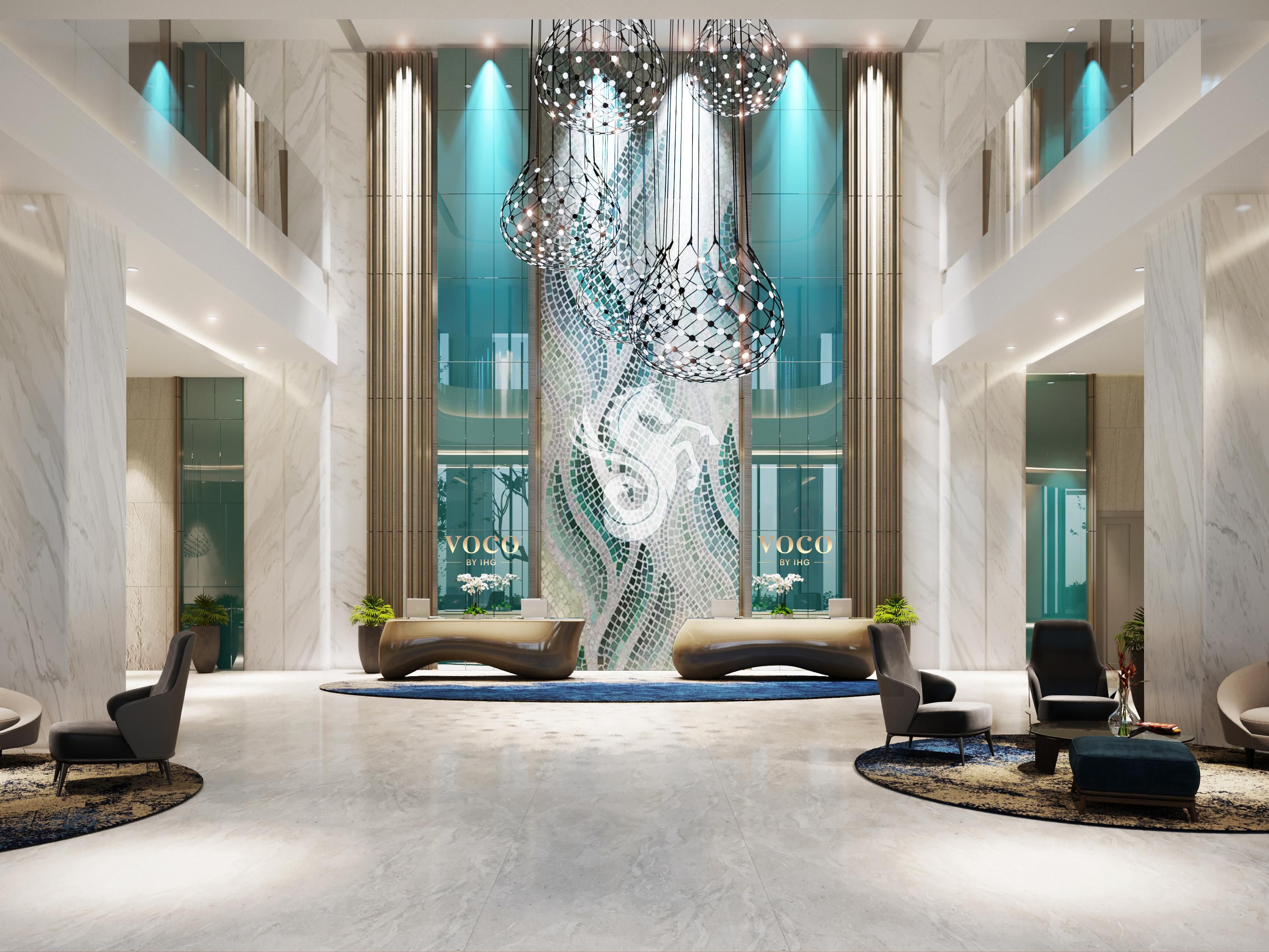 The signature infinity pool opens to sweeping views of Scenia Bay and Co Tien Mountain, offering the rare pleasure of watching both sunrise and sunset from one unforgettable setting — where every moment feels picture-perfect.