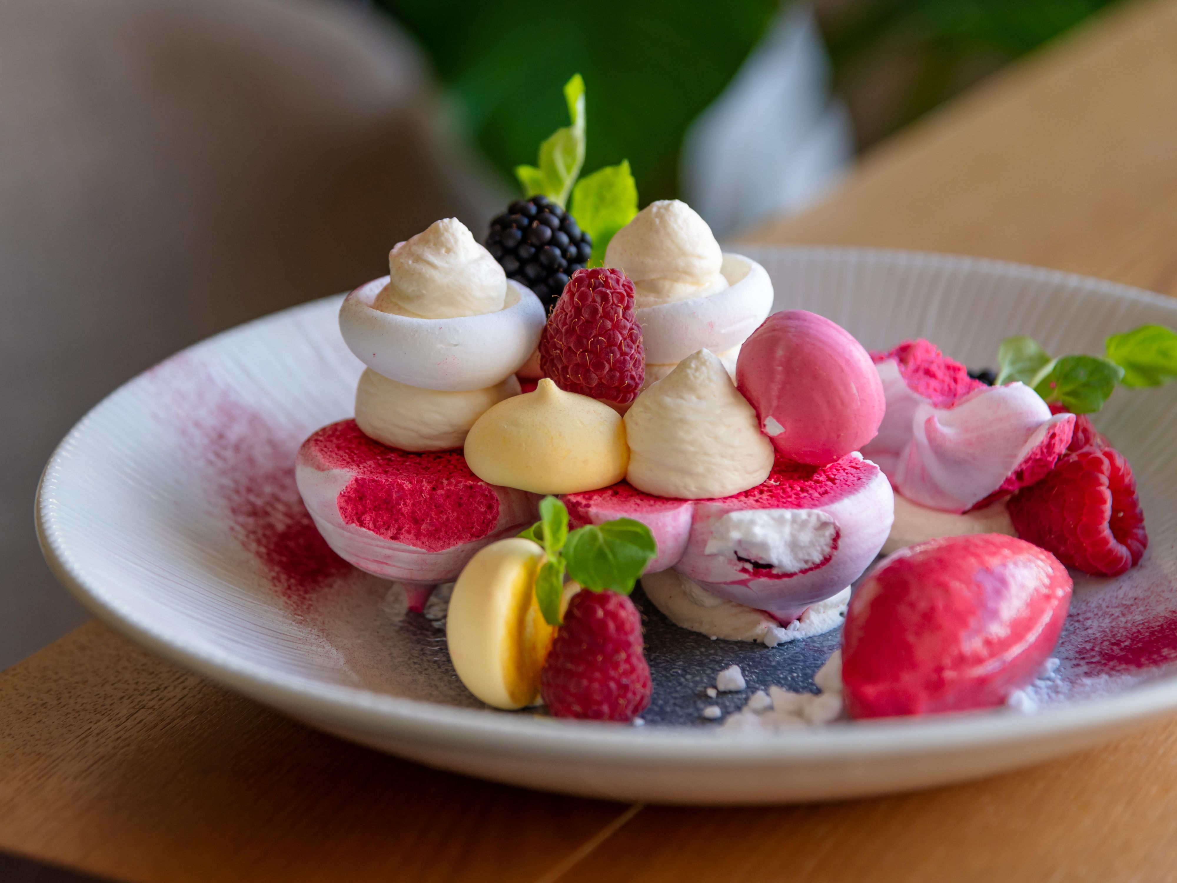 Delicately made dessert