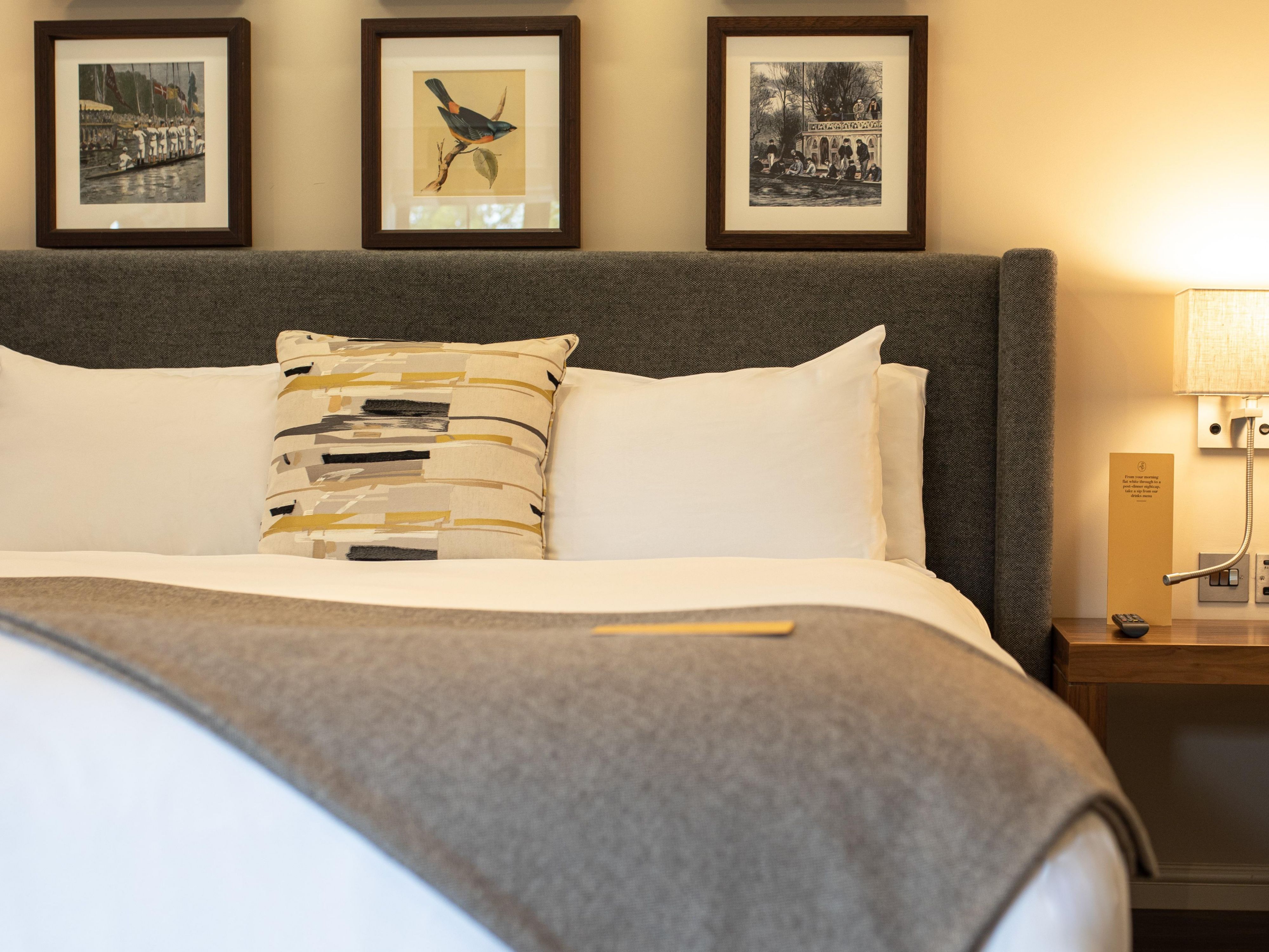 Neatly made better with comfortable looking sheets