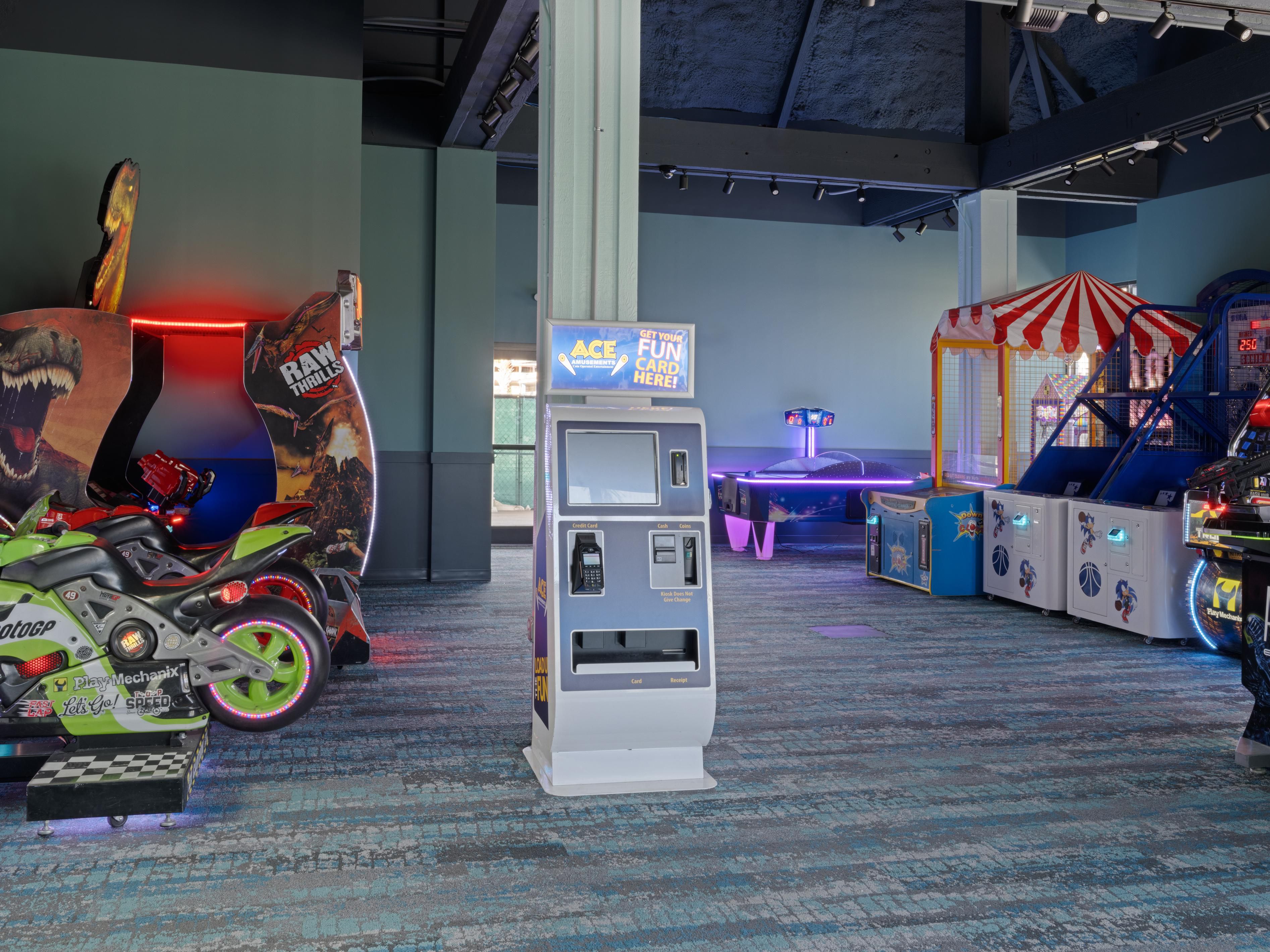Game on. The resort arcade is ready when you are.