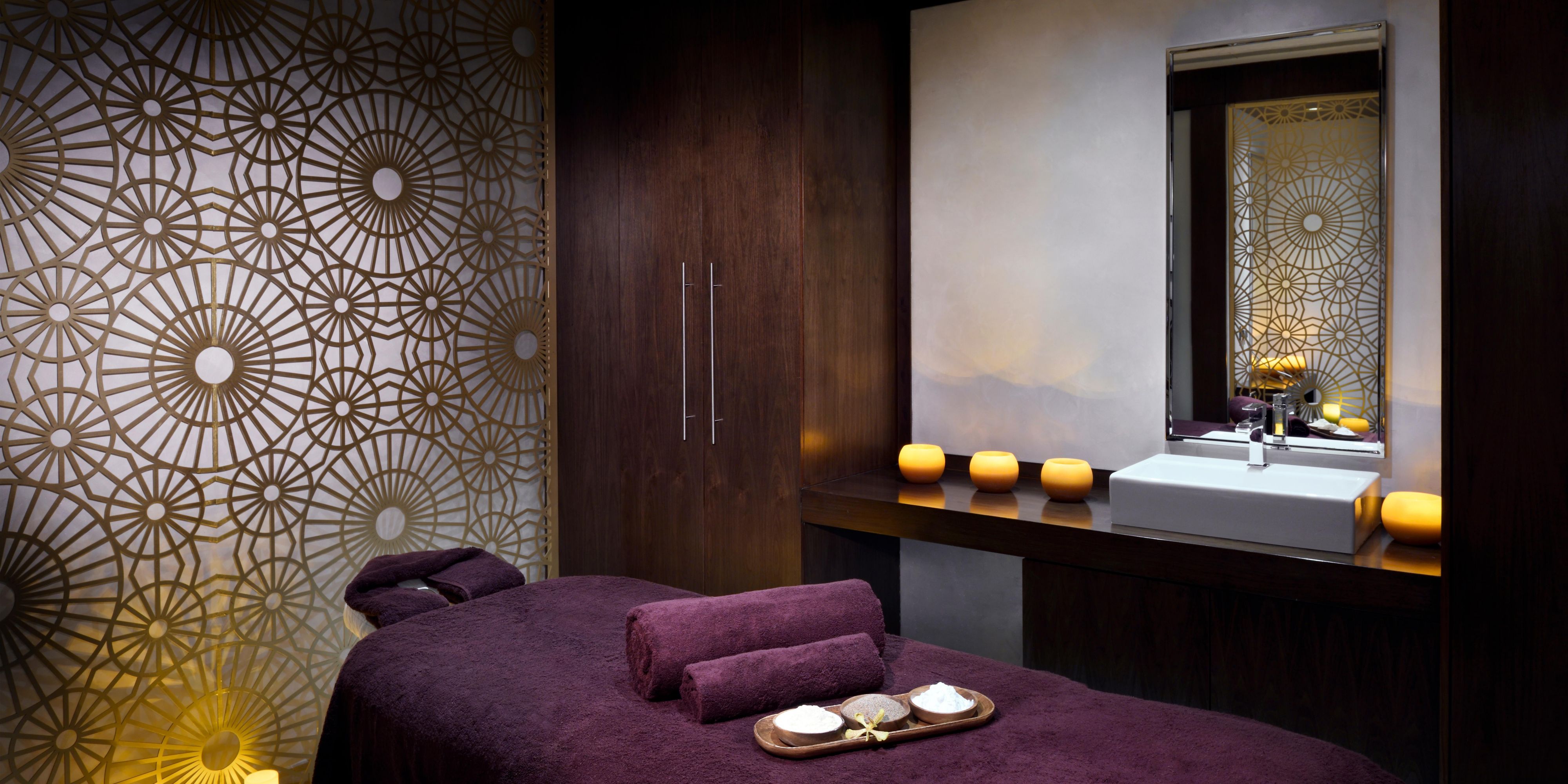 For a tranquil hideaway away from the hustle of the city life, 
 award winning Soul Spa is a luxurious, serene haven with 6 individual therapy rooms that provide a wide variety of tailored treatments designed to unwind, balance and uplift. The spa features whirlpools, massage rooms, a traditional Oriental Hammam and much more