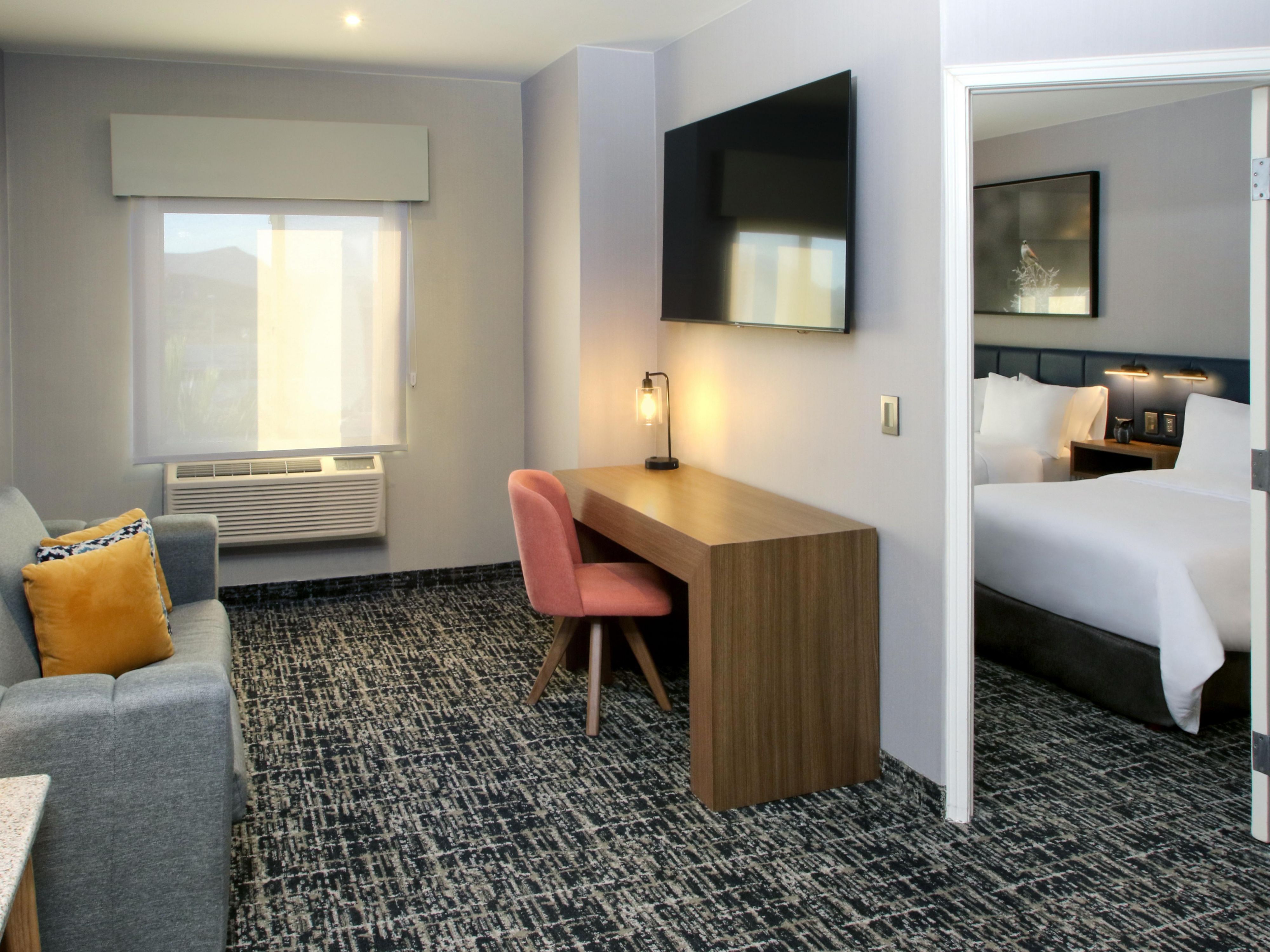 Enjoy a great stay with us in one of our suites. Our rooms are the biggest in the city.